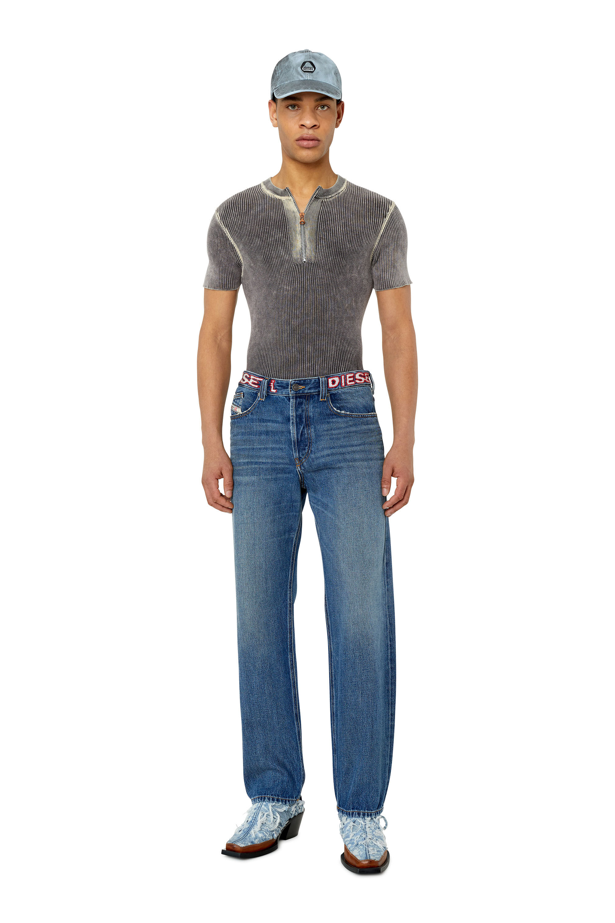 Diesel - 2010 D-Macs 007K9 Straight Jeans, Medium blue - Image 1