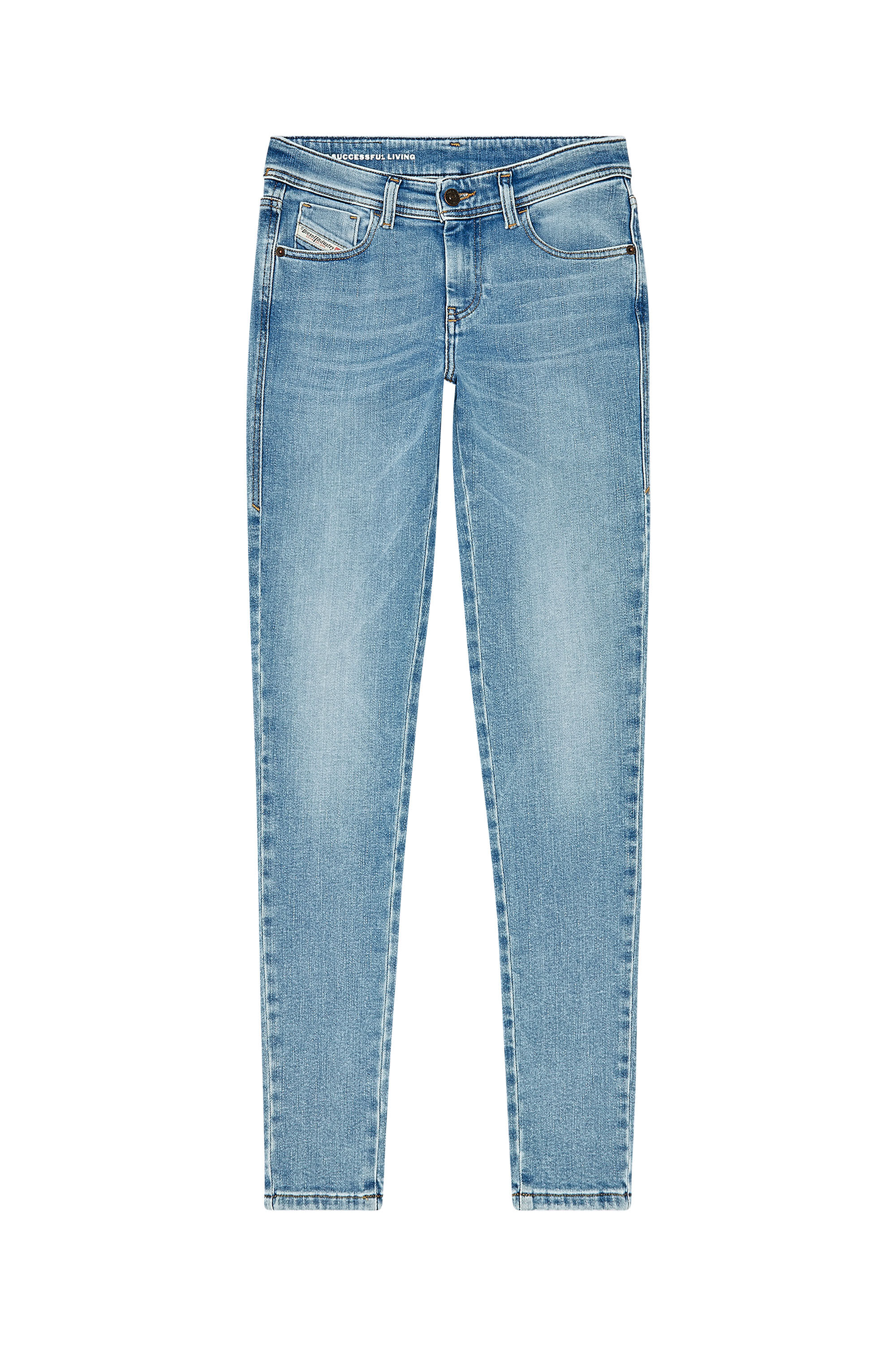 Diesel - Super skinny Jeans 2017 Slandy 09H85, Bleu Clair - Image 2
