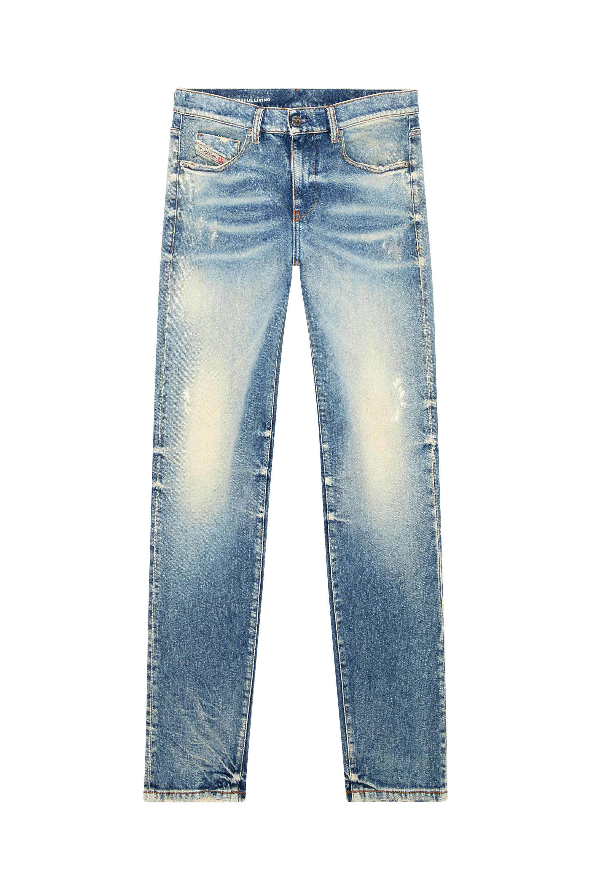 Diesel - Slim Jeans 2019 D-Strukt 007V8, Bleu moyen - Image 2