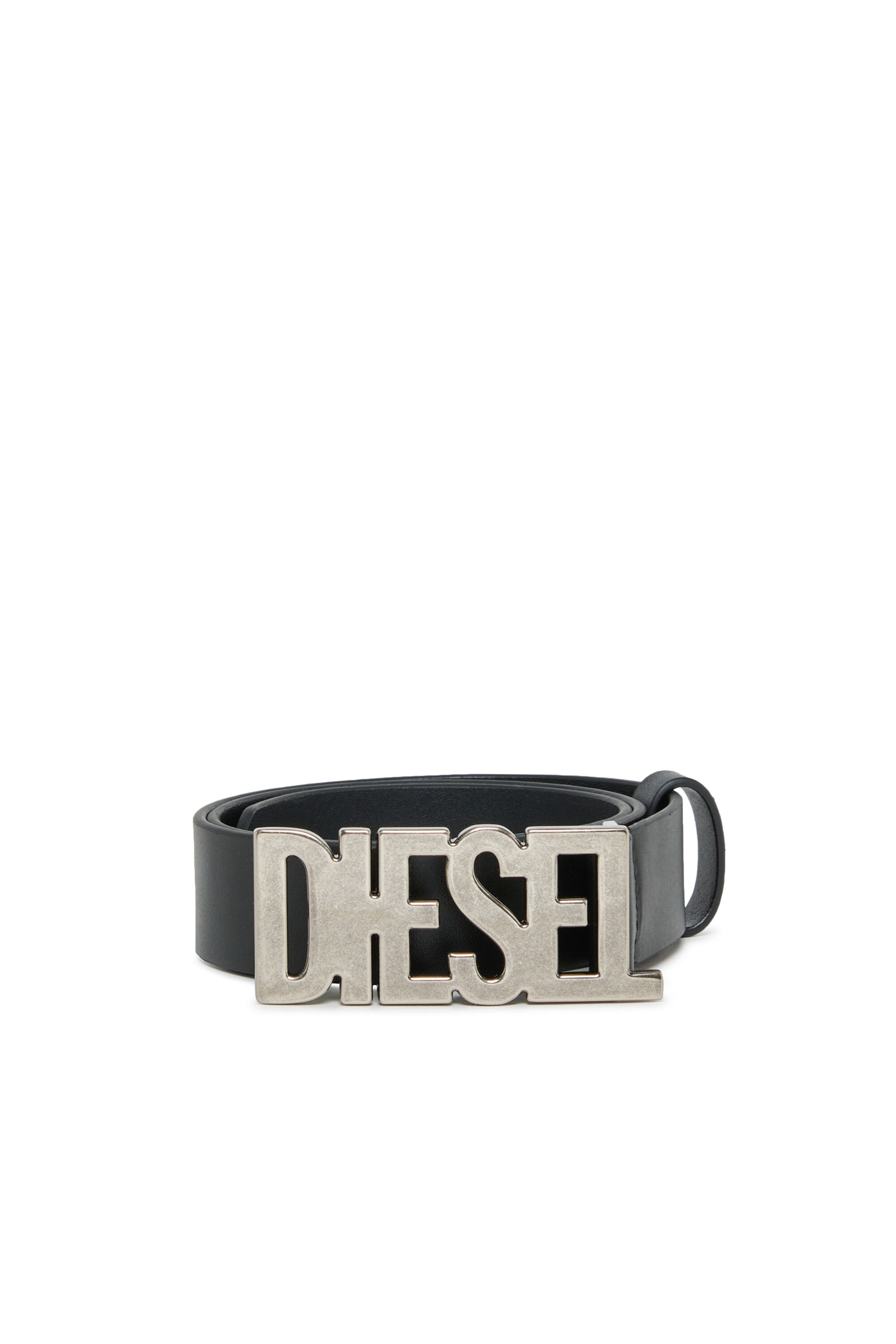 Diesel - BWR, 3 cm ceinture en cuir avec boucle Diesel Mixte in Noir - 1