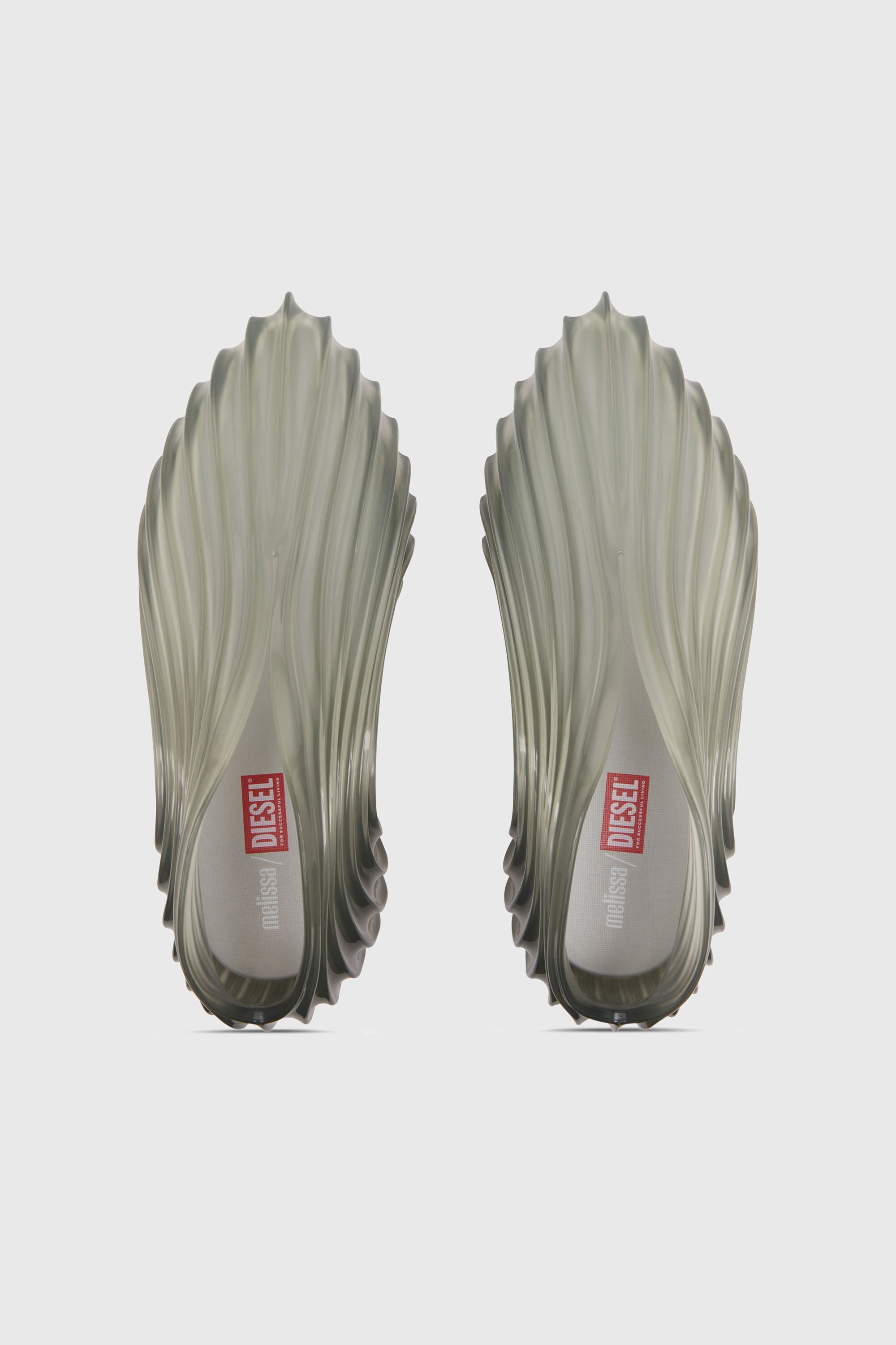 Diesel - MELISSA QUANTUM SNEAKERS X, Sneaker sans lacets en Melflex&reg; Mixte in Gris - 4