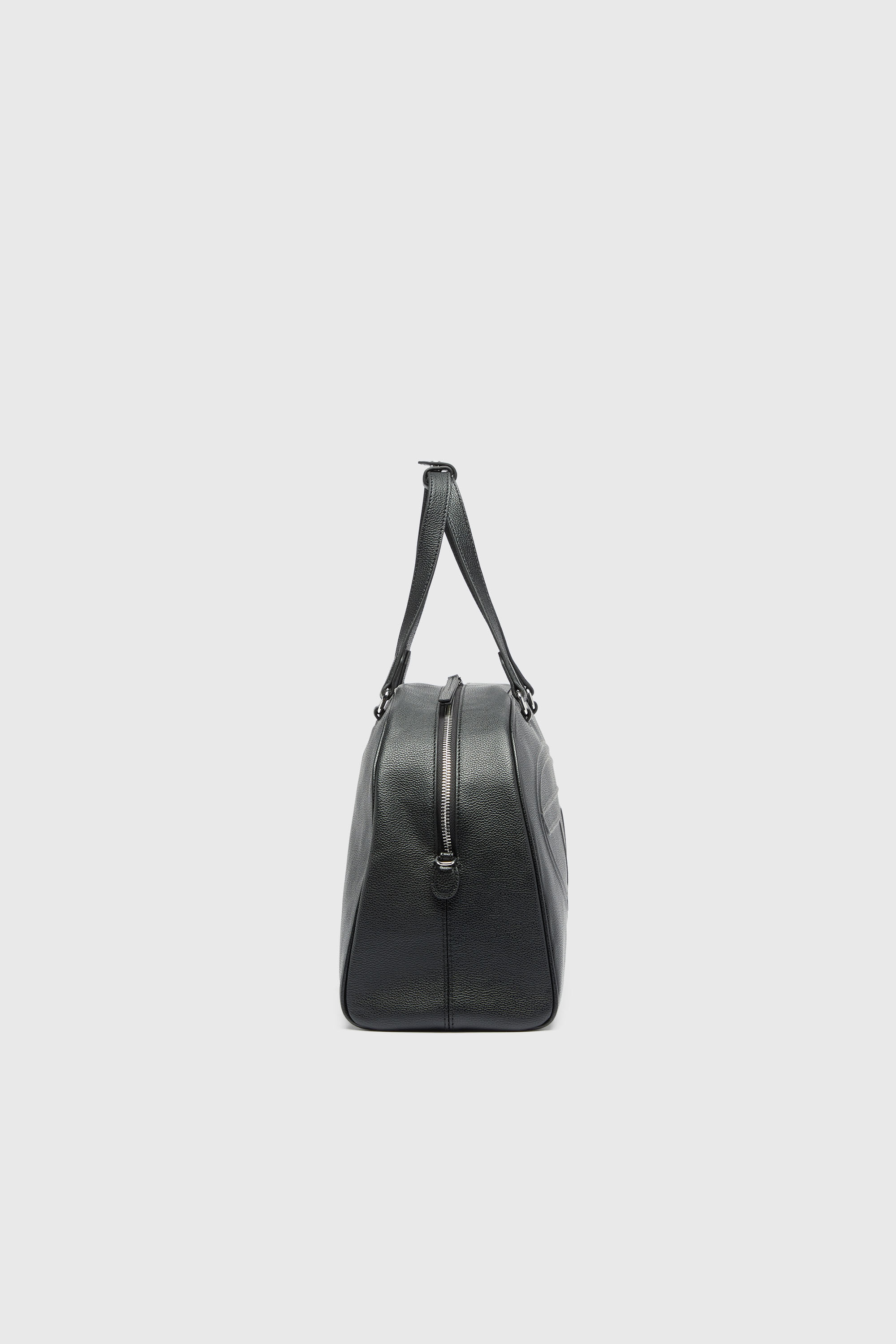Diesel - 1DR DOME DUFFLE, 1DR Dome  - Sac de voyage en cuir avec Oval D Mixte in Noir - 4