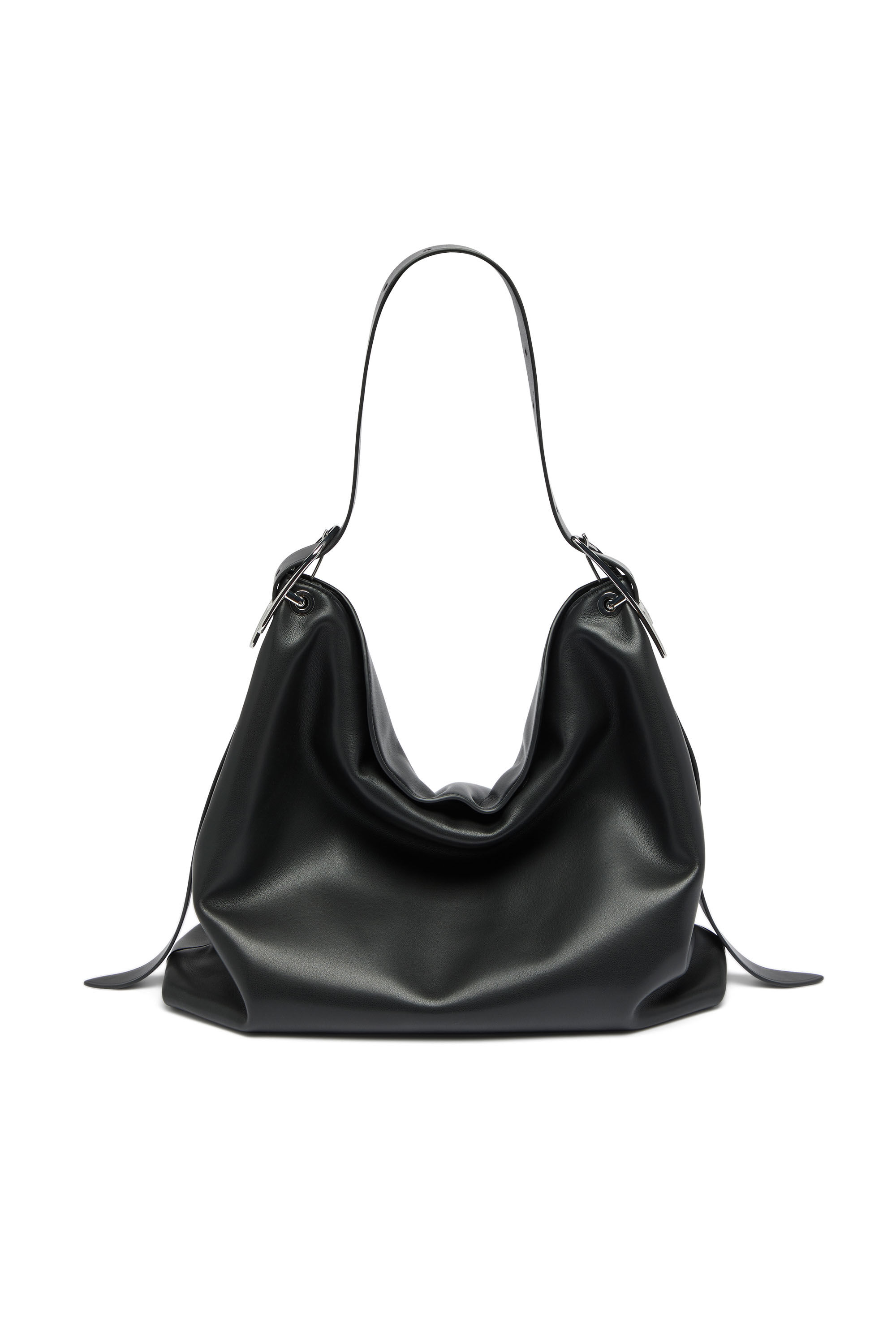 Diesel - D-LINE HOBO L, D-Line-Sac hobo en cuir Femme in Noir - 2