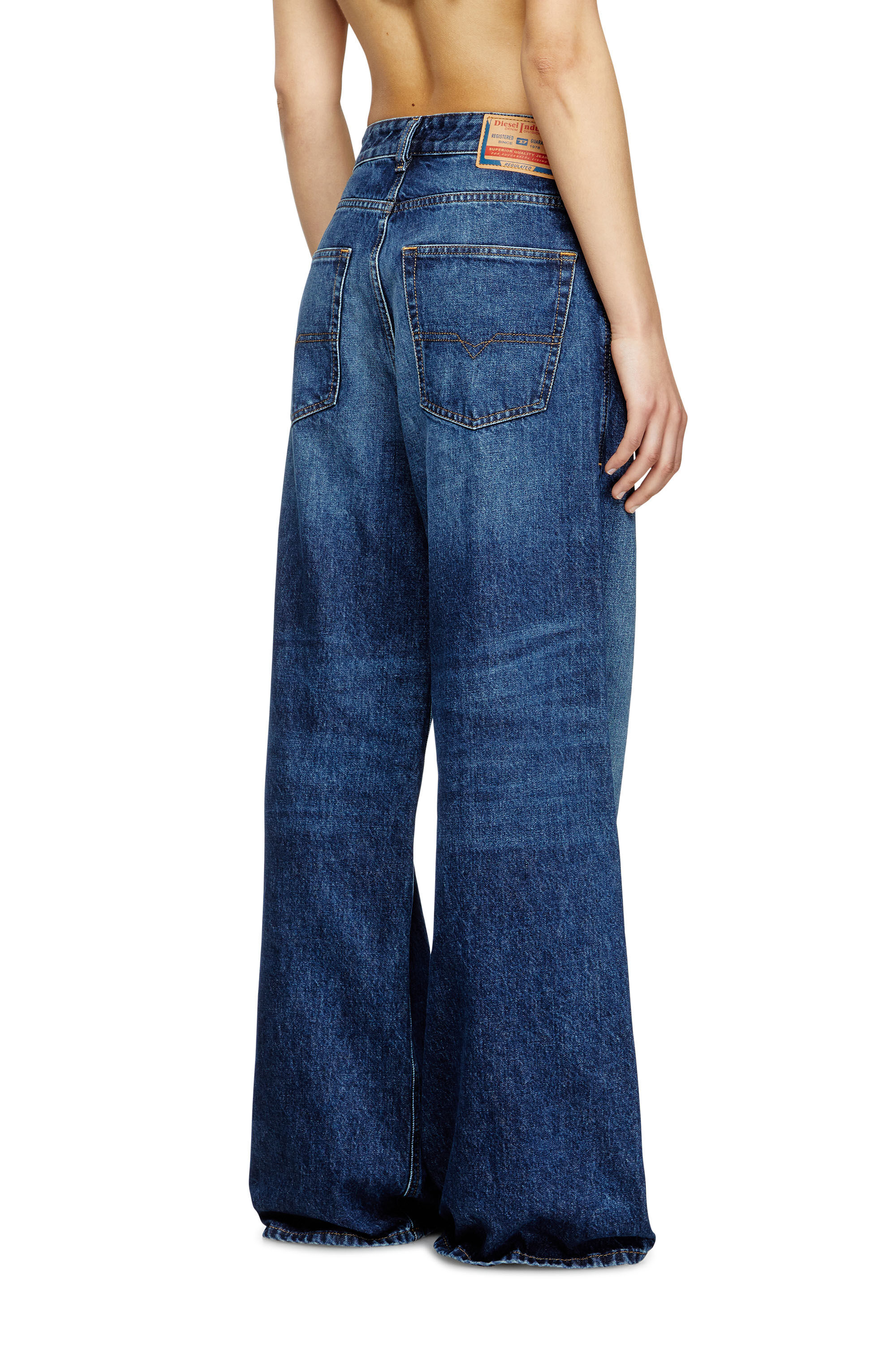 Diesel - Relaxed Jeans 1996 D-Sire 09I27 Femme, Bleu Foncé - Image 4