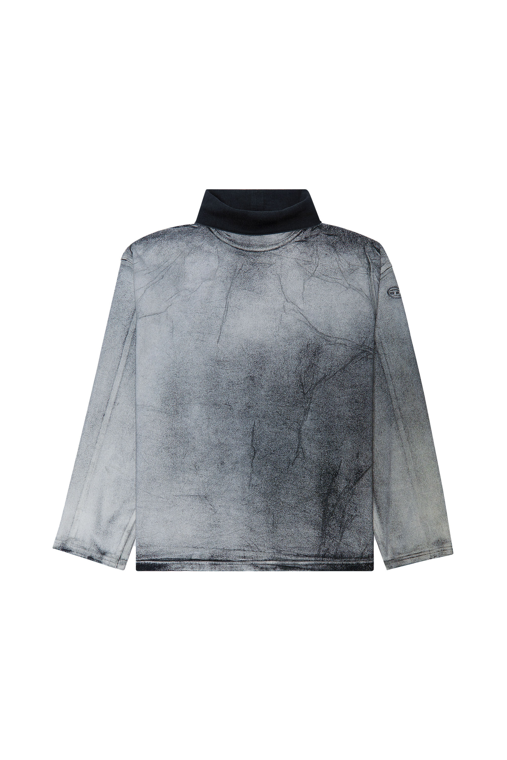 見事な創造力 Track printed in sweatshirt neck High Men's Denim Grey | トップス