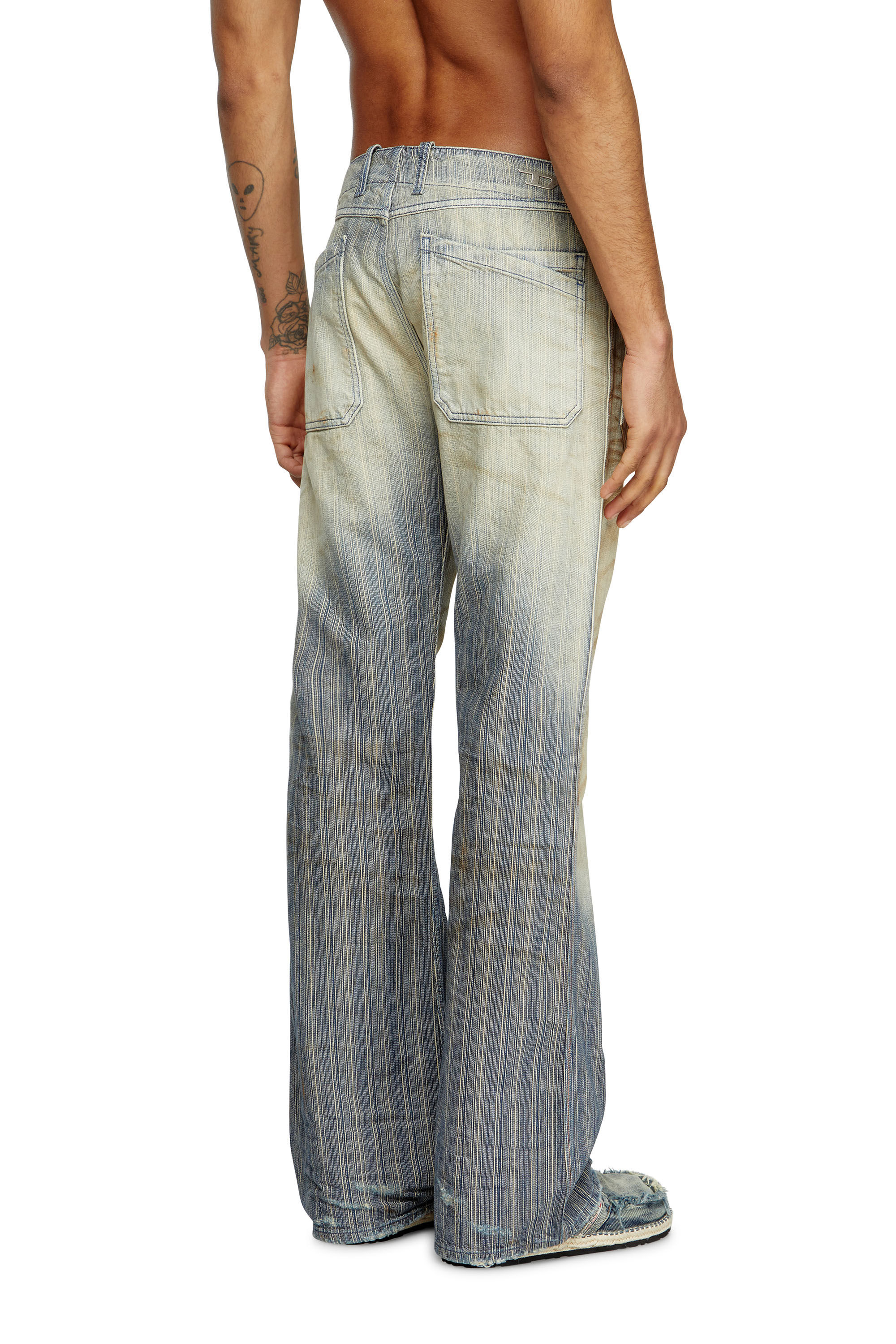 Diesel - Bootcut Jeans D-Moorix 09L55 Homme, Bleu moyen - Image 4