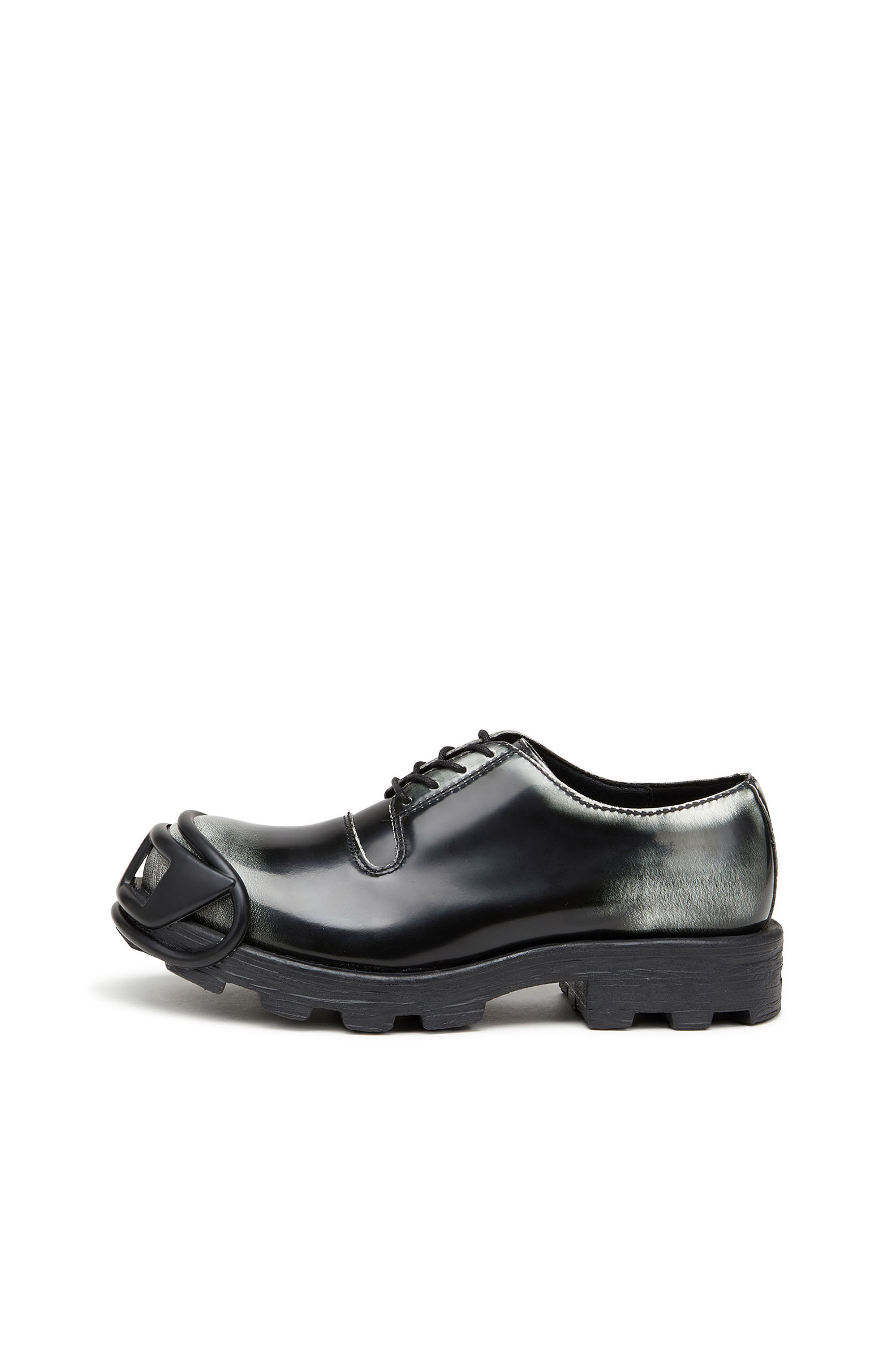 Diesel - D-HAMMER SO D, D-Hammer-Derbies en cuir brillant bicolore Homme in Polychrome - 7