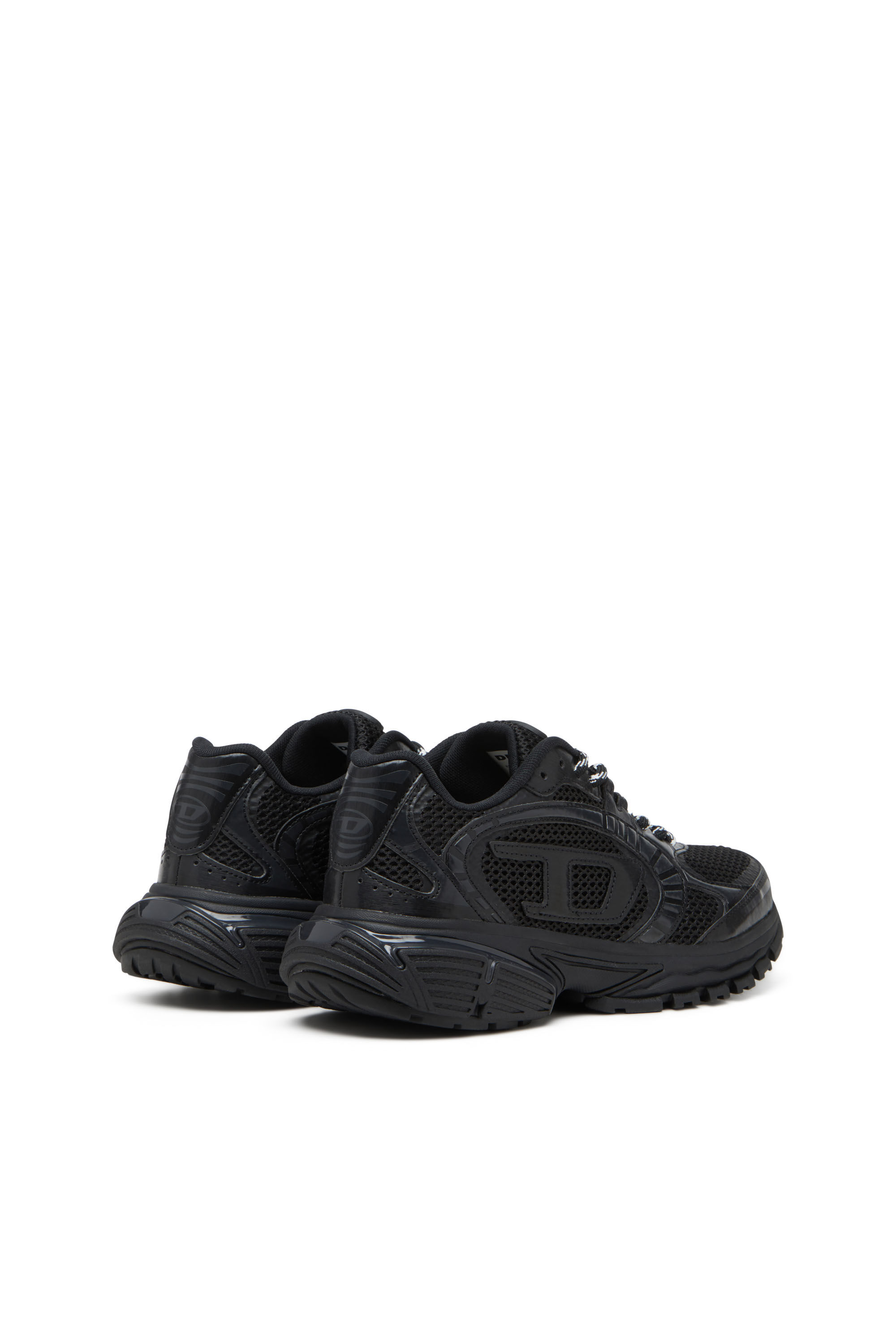 Diesel - S-PRO-V-DENSE LOW W, S-Pro-V-Dense-Sneakers en mesh monochrome avec logo Oval D Femme in Noir - 3