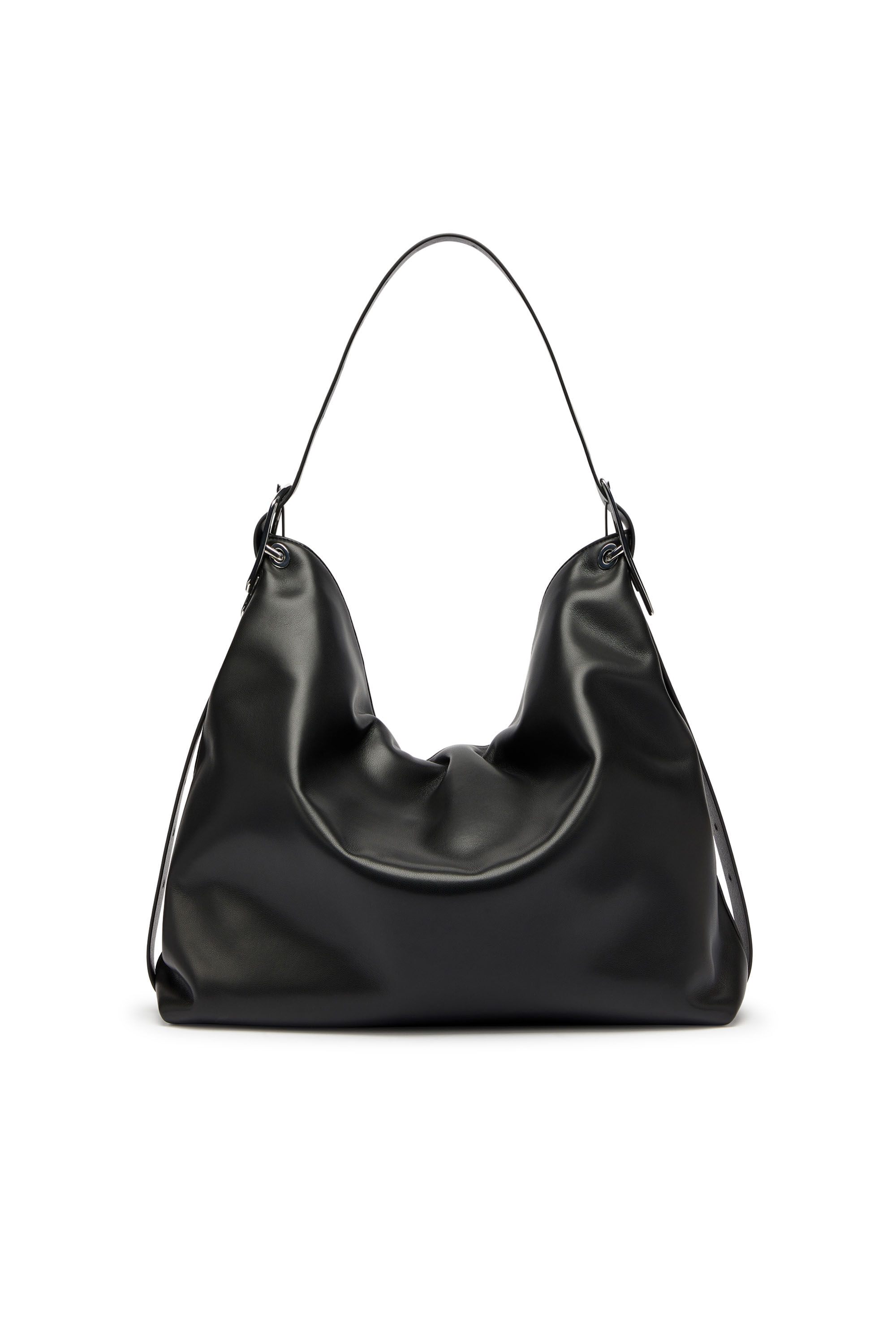 Diesel - D-LINE HOBO, D-Line-Sac hobo en cuir Femme in Noir - 3