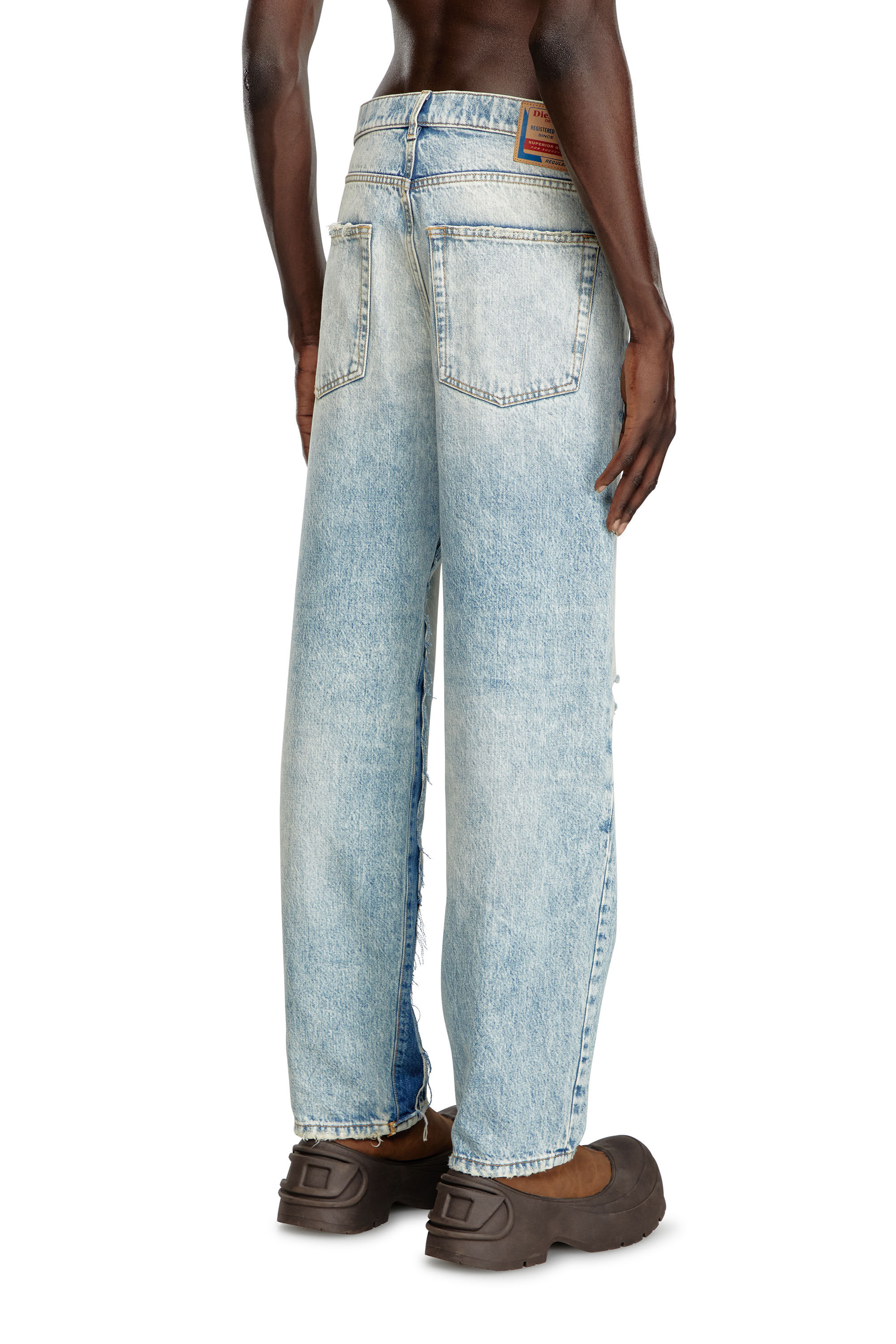 Diesel - Homme Straight Jeans D-Fire 0AJEN, Bleu Clair - Image 4