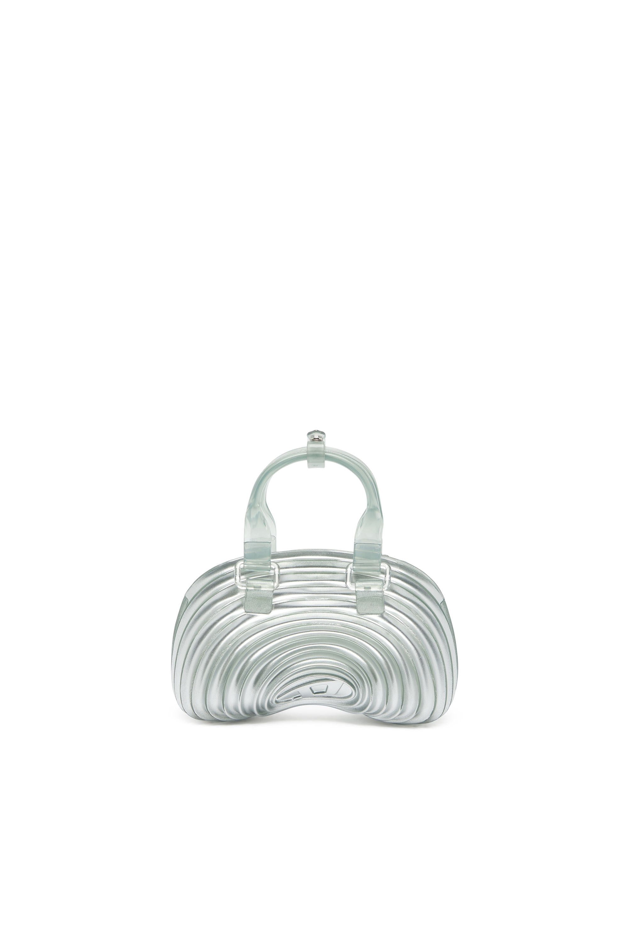 Diesel - MELISSA QUANTUM DOME, Woman's Quantum Dome - Handbag in Melflex&reg; in Silver - 3