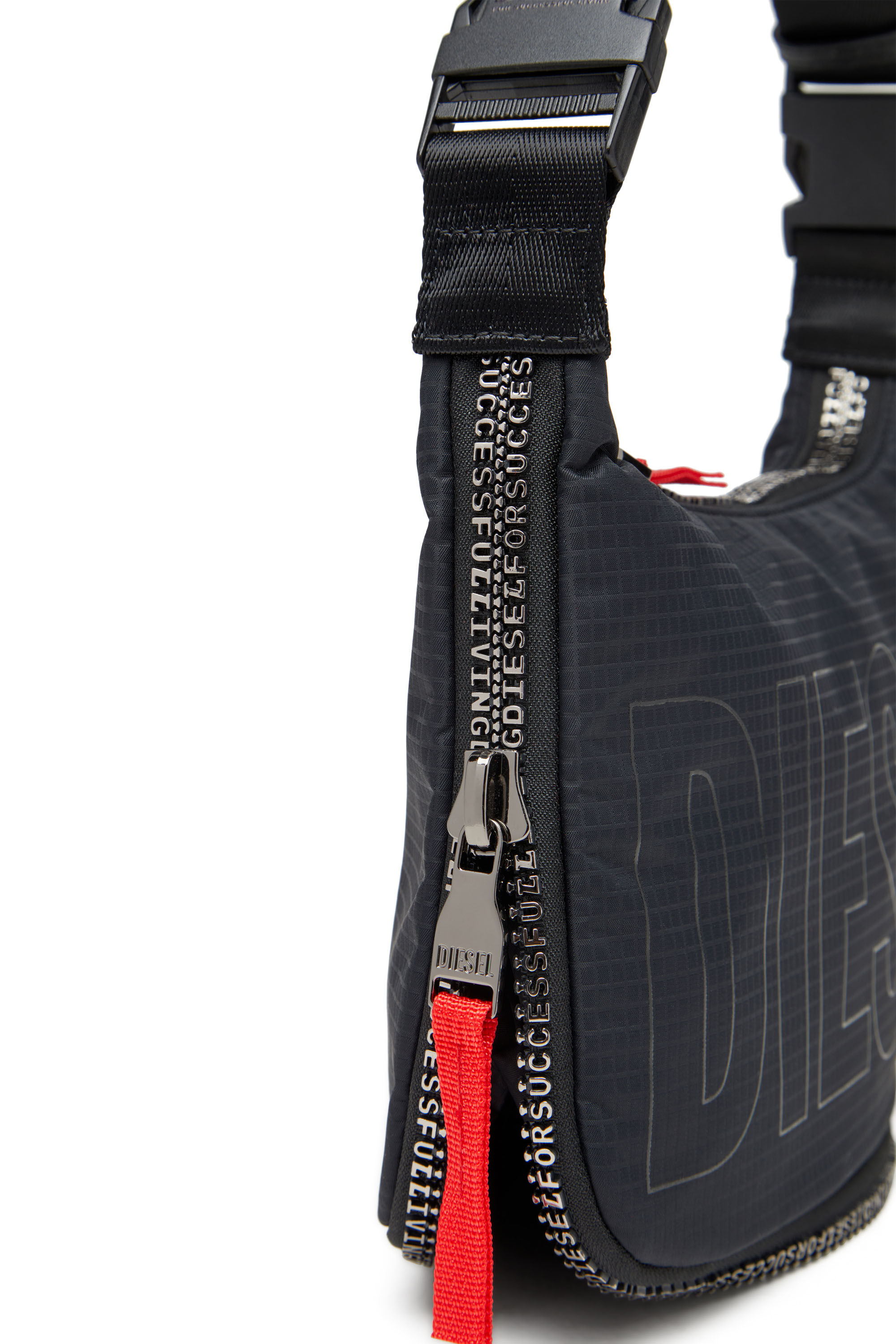 Diesel - ZIP-D CROSSBODY BAG X, Zip-D X-Sac à bandoulière utility extensible Mixte in Noir - 2
