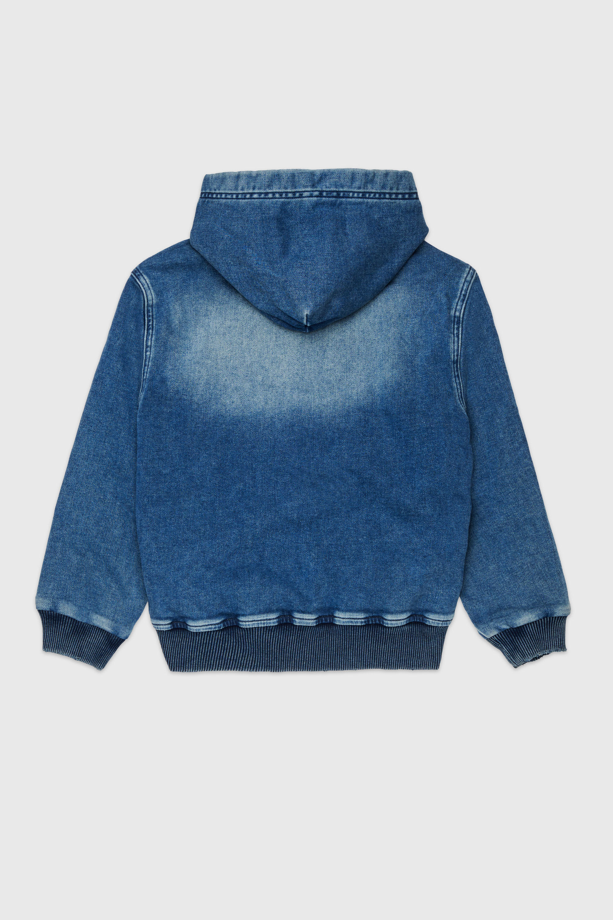 Diesel - STIMM-OVER JJJ, Man's Zip-up hoodie in JoggJeans&reg; in Dark Blue - 2
