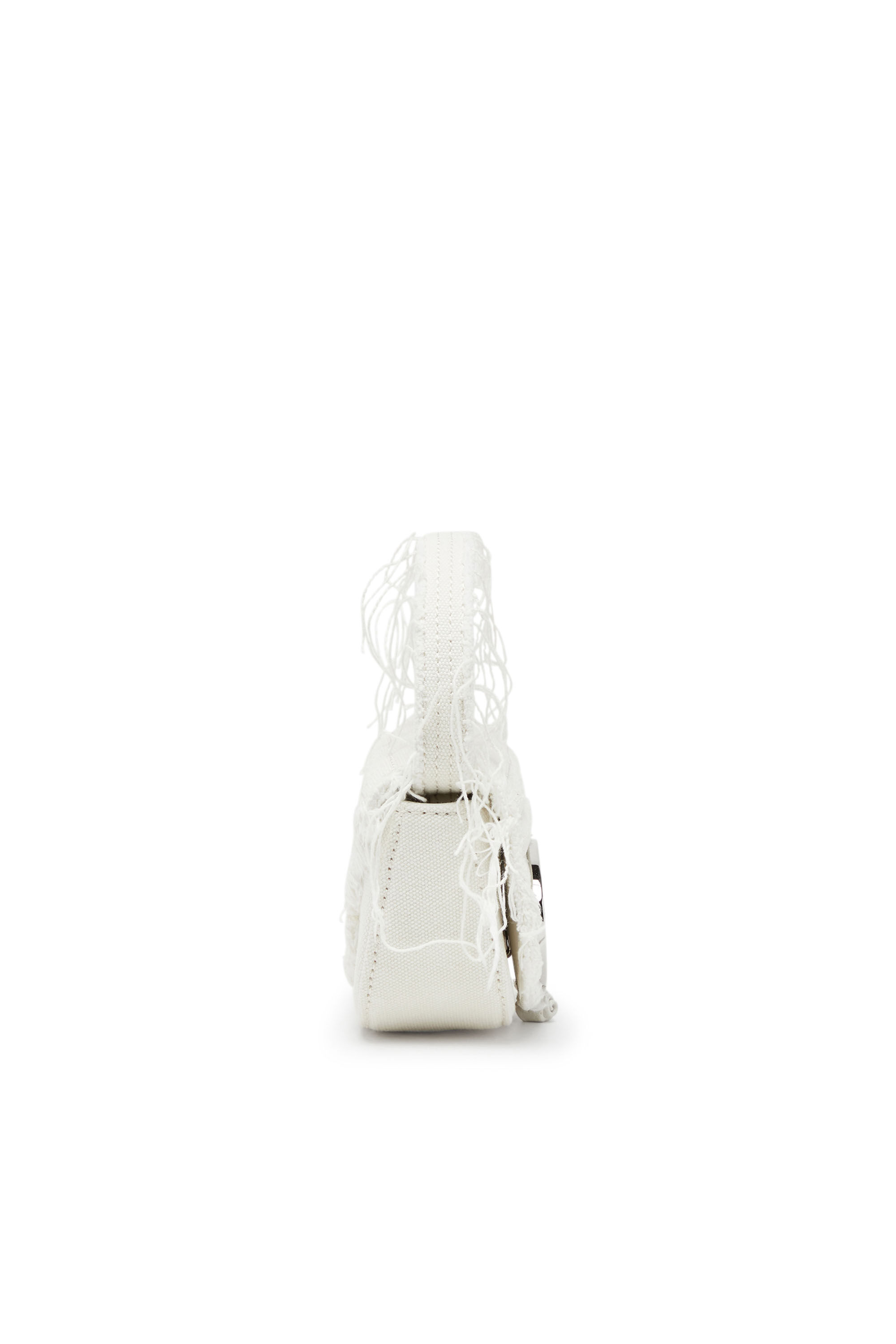 Diesel - 1DR XS, Woman 1DR XS-Iconic mini bag in canvas and leather in White - Image 4