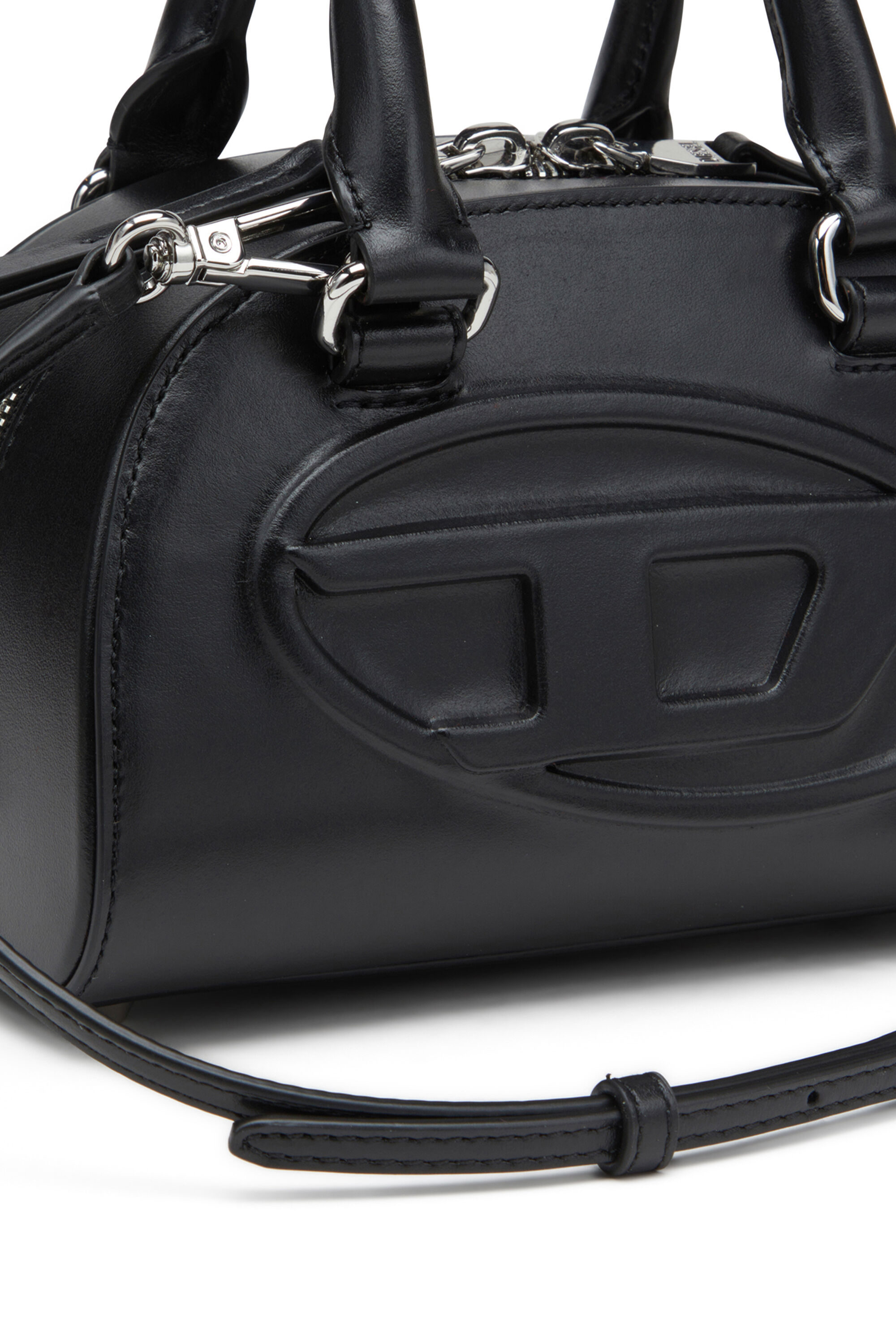 Diesel - 1DR DOME CROSSBODY, 1DR Dome-Mini sac bowling en cuir Femme in Noir - 5