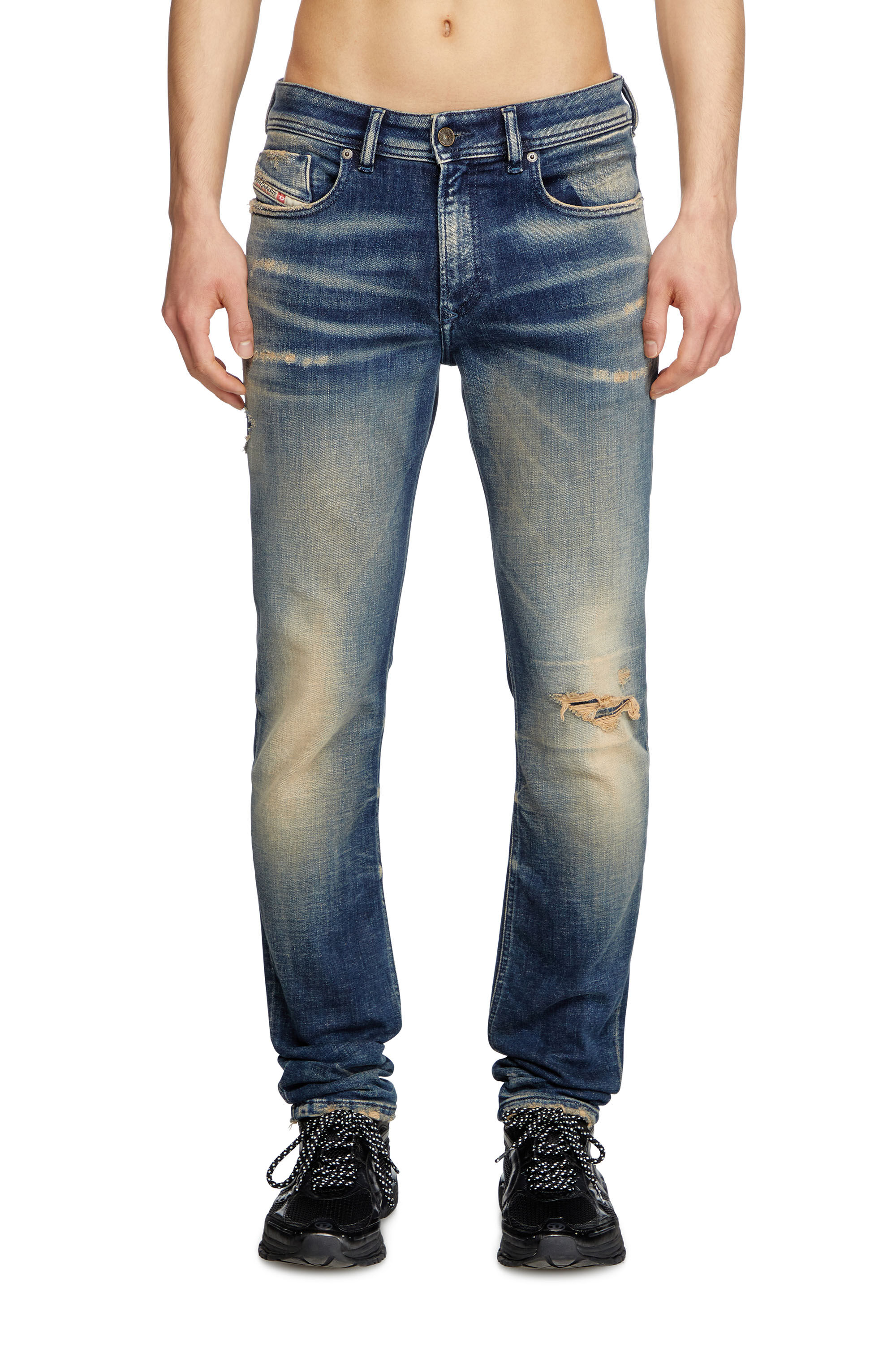 Diesel - Skinny Jeans 1979 Sleenker 09K74 Homme, Bleu Foncé - Image 3
