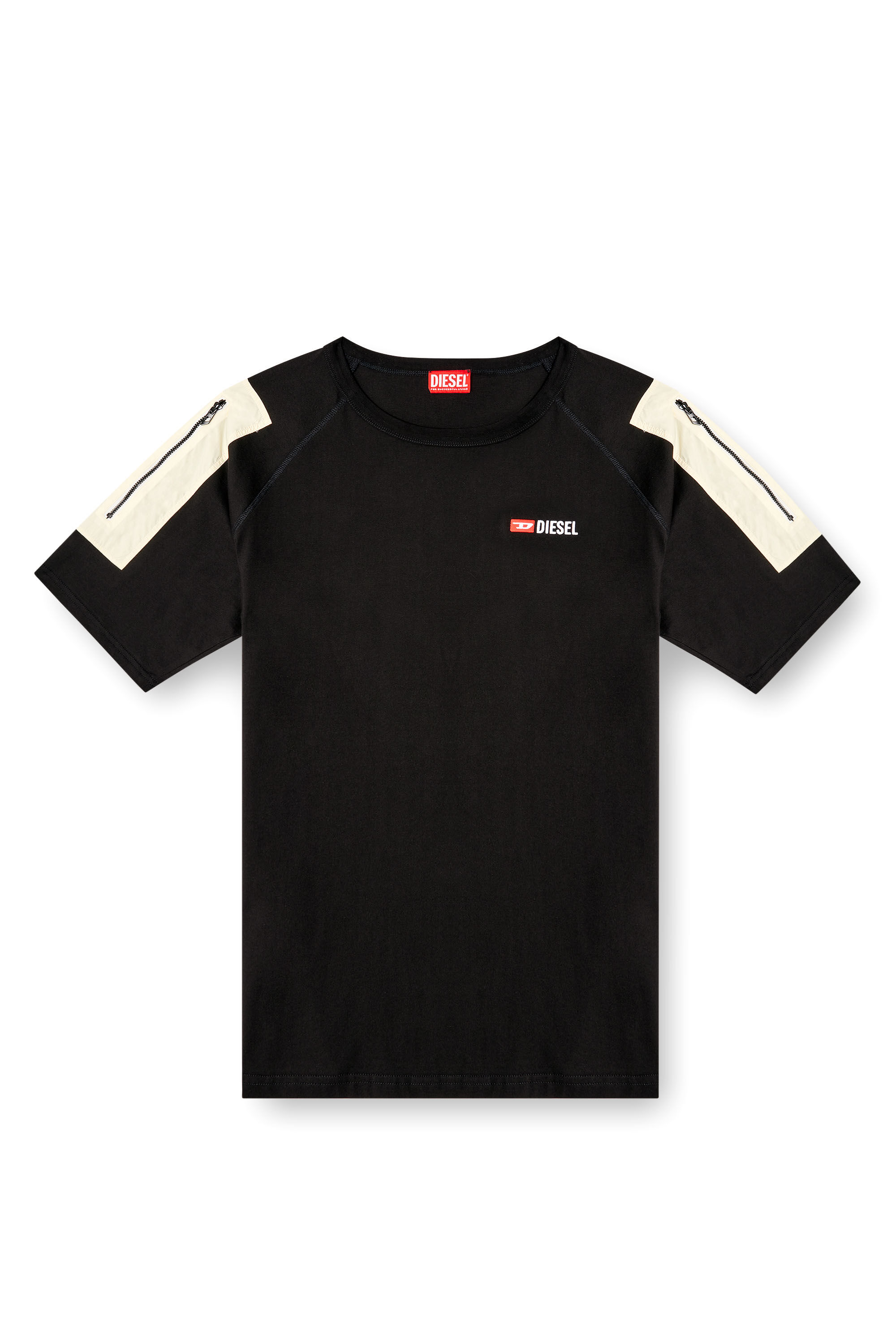Diesel - T-FAUSTY, T-shirt avec poche plaquée Homme in Noir - 2
