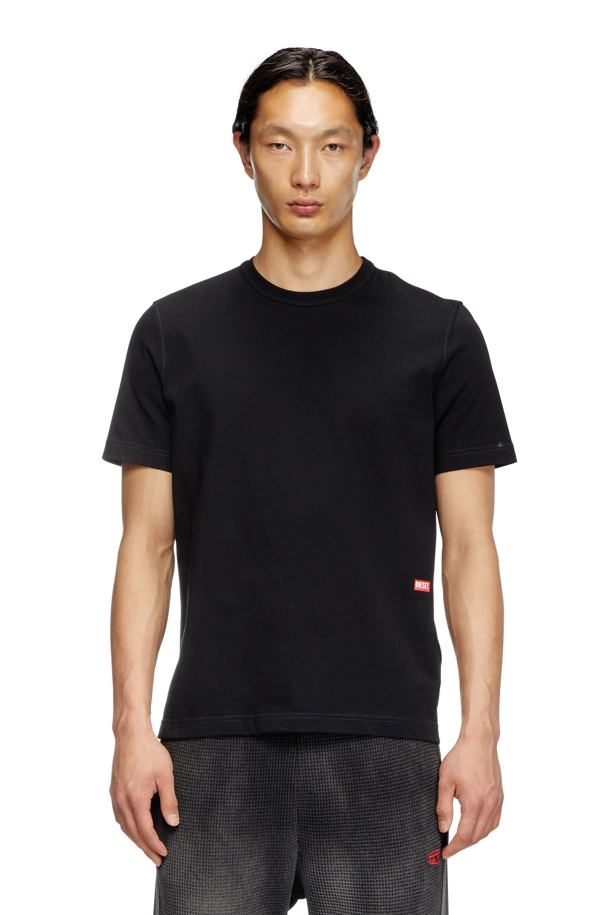 Men's T-shirt with runway set print | Black | Diesel
