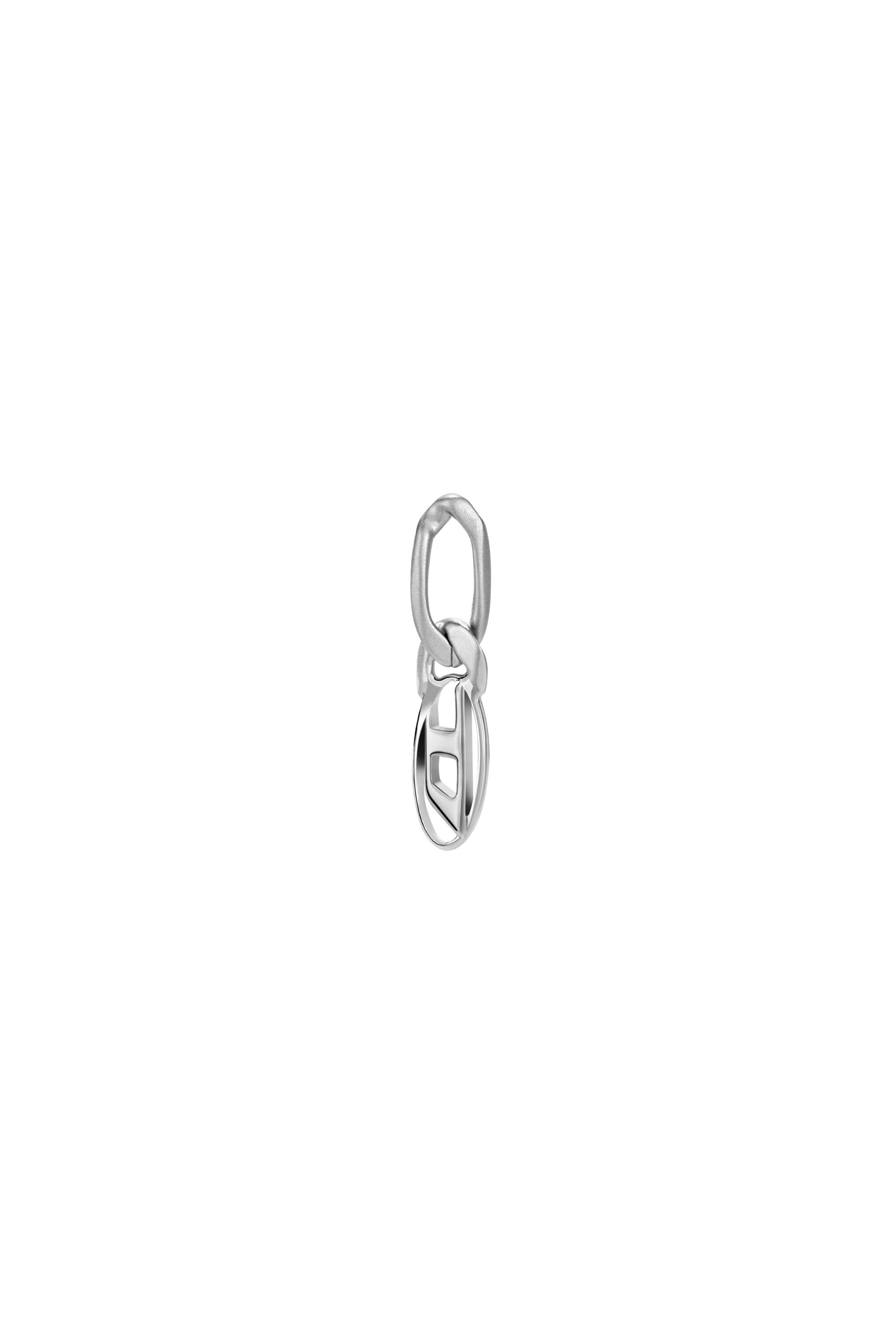 Diesel - DX1598040, Boucle d’oreille pendante en acier inoxydable et laiton Mixte in Gris argenté - 2