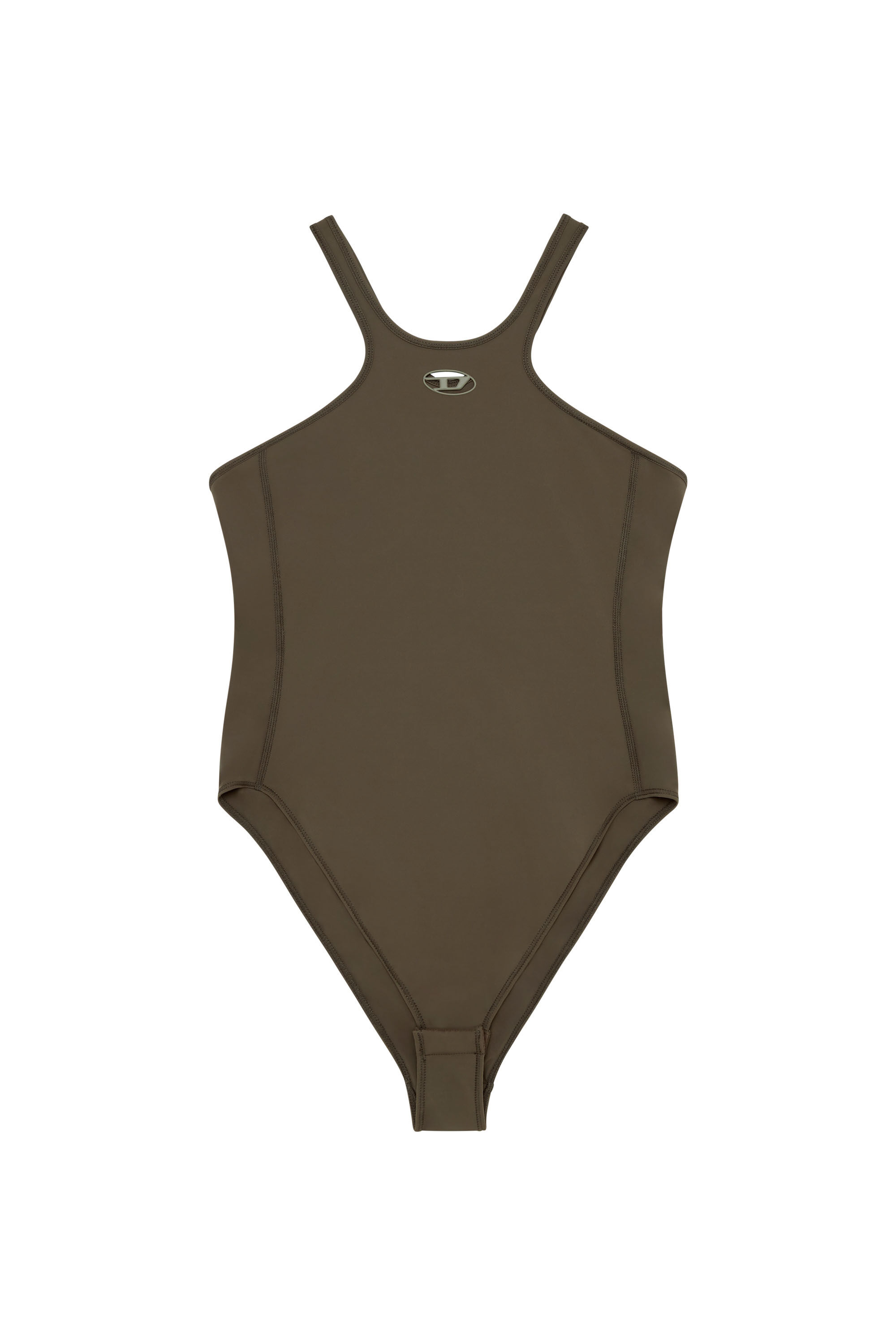 Diesel - CHRISTIE-UTLT, Body stretch avec détail Oval D Femme in Marron - 2