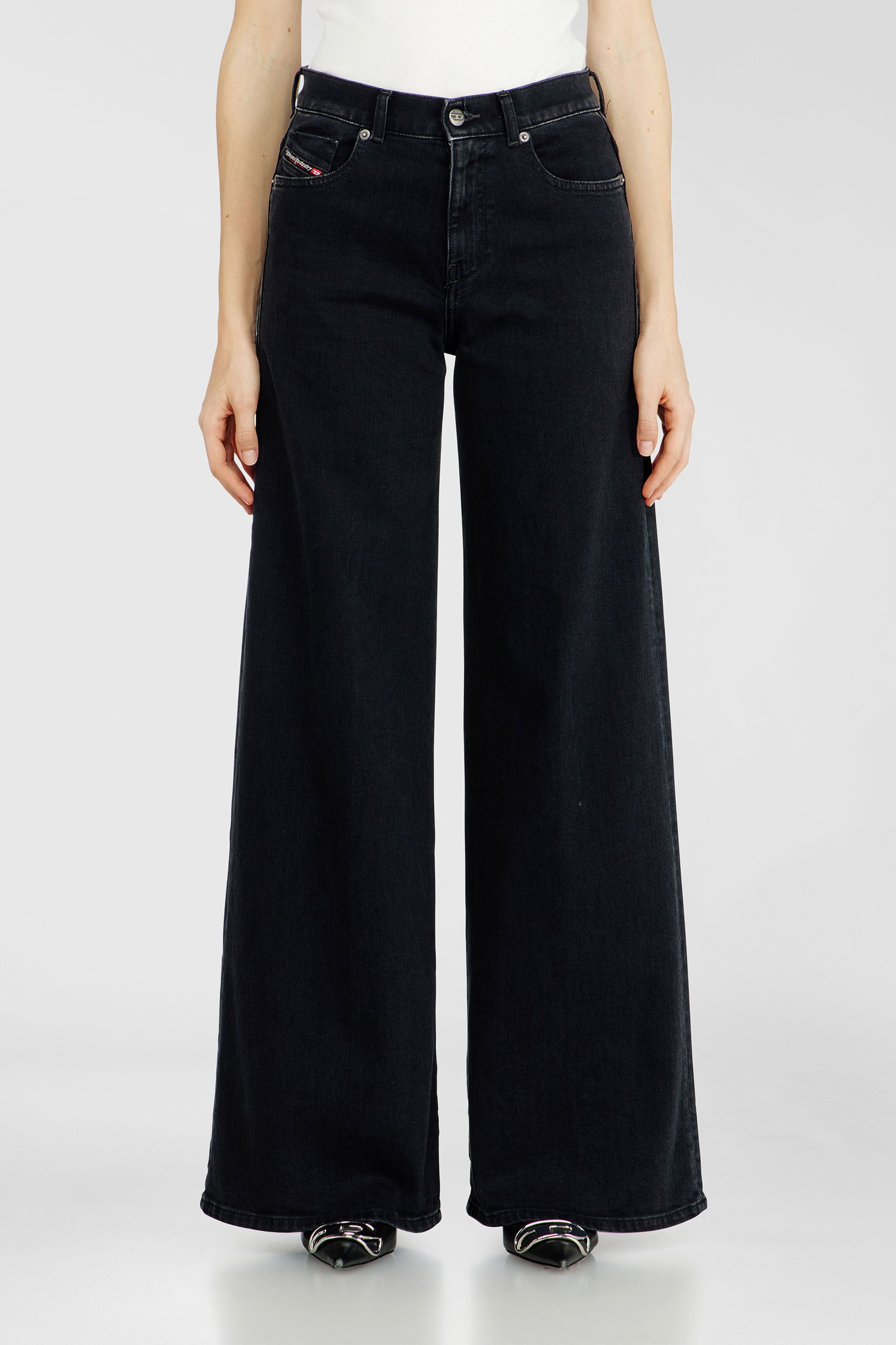 Diesel - Flare Jeans 1978 D-Akemi 09N89 Femme, Noir/Gris fonc&eacute; - Image 4