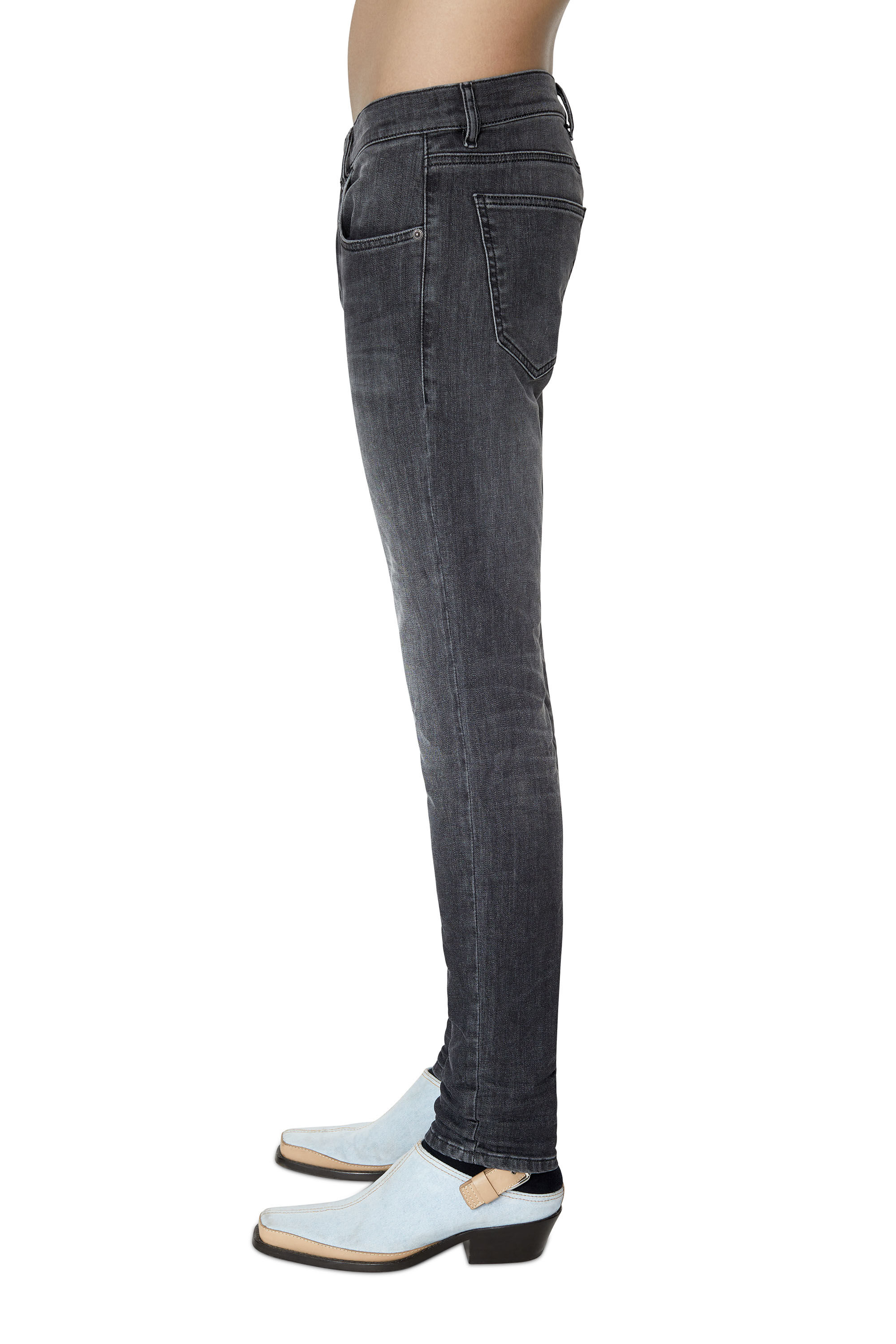 Diesel - Slim D-Strukt JoggJeans® 09D52, Black/Dark grey - Image 5
