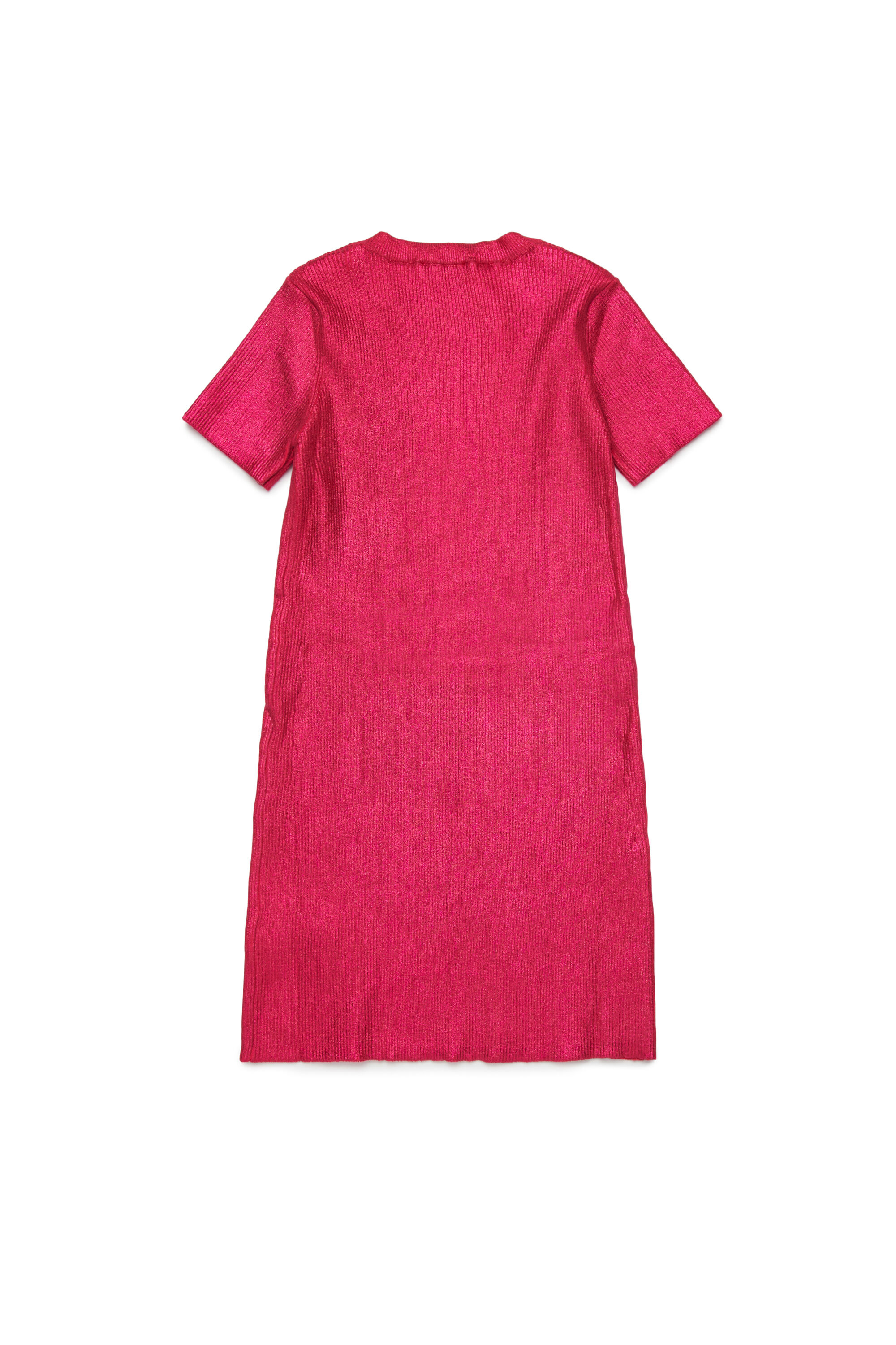Diesel - DMONERVAX, Robe côtelée métallisée Femme in Rose - 2