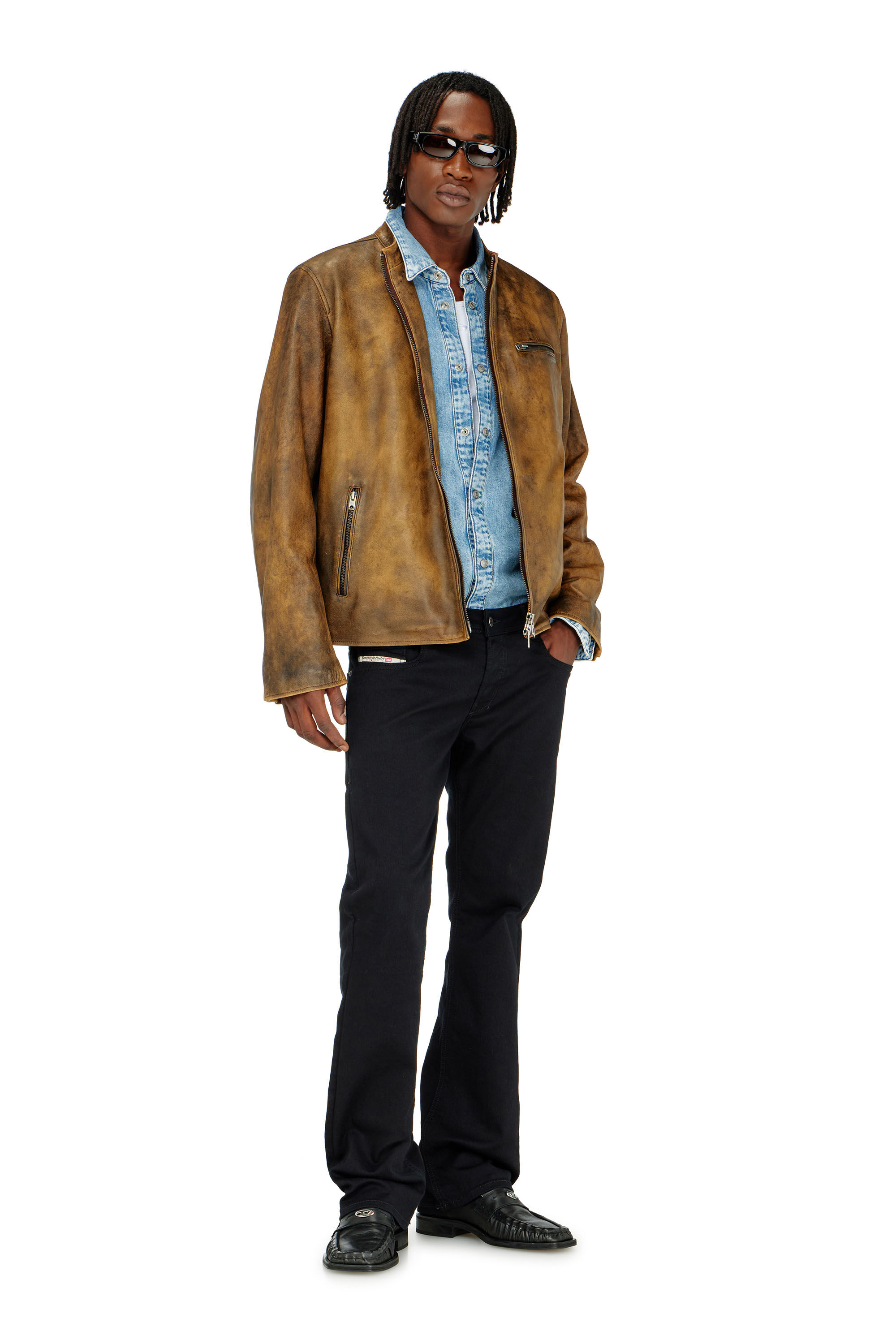 Diesel - Bootcut Jeans 2007 Zatiny 0688H Homme, Noir/Gris fonc&eacute; - Image 1