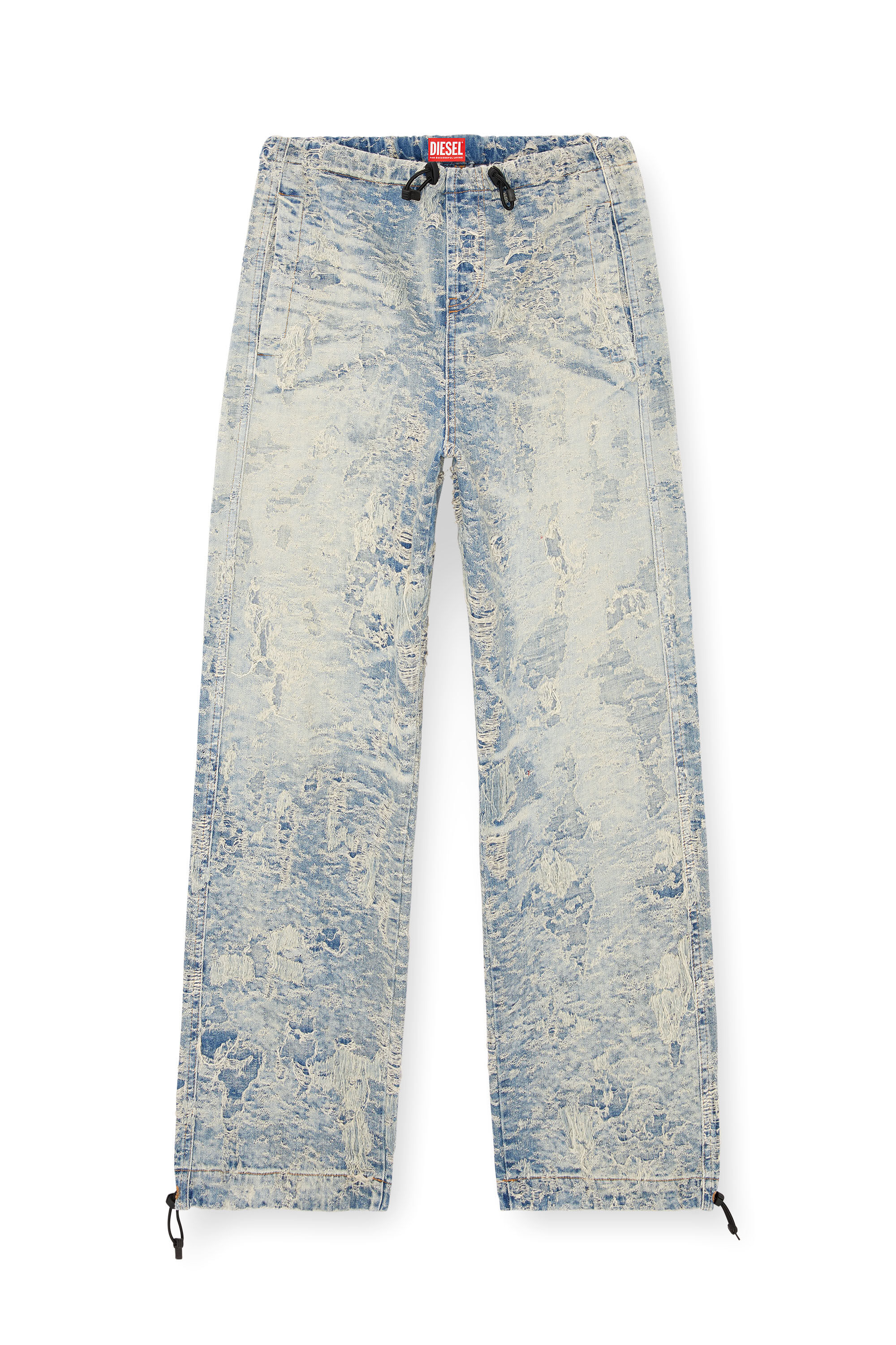 Diesel - Straight Jeans D-Martial 007Z7 Mixte, Bleu Clair - Image 2