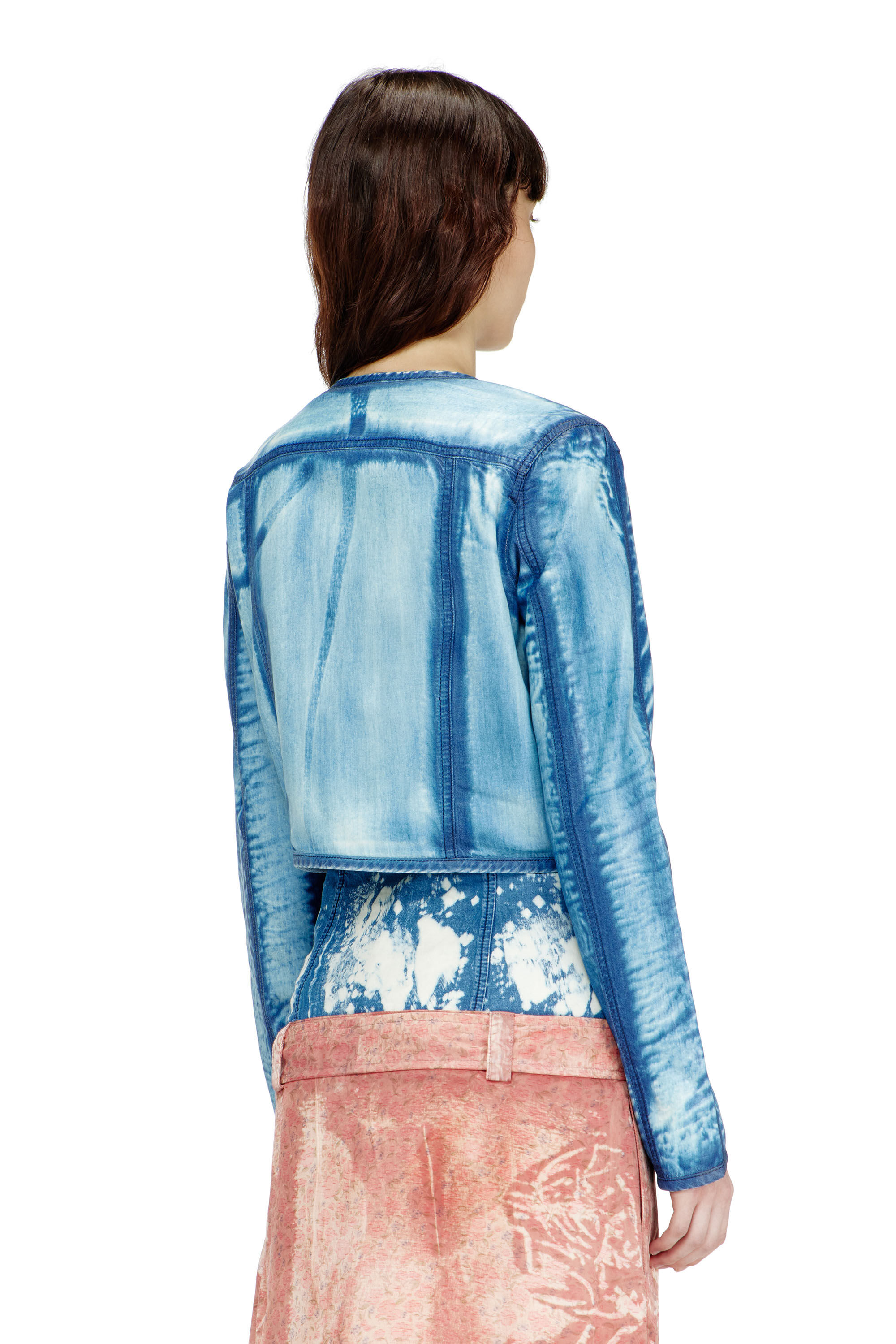 Diesel - DE-SYPHRA-FSI, Woman's Cropped jacket in X-Ray Lyocell denim in Blue - 4