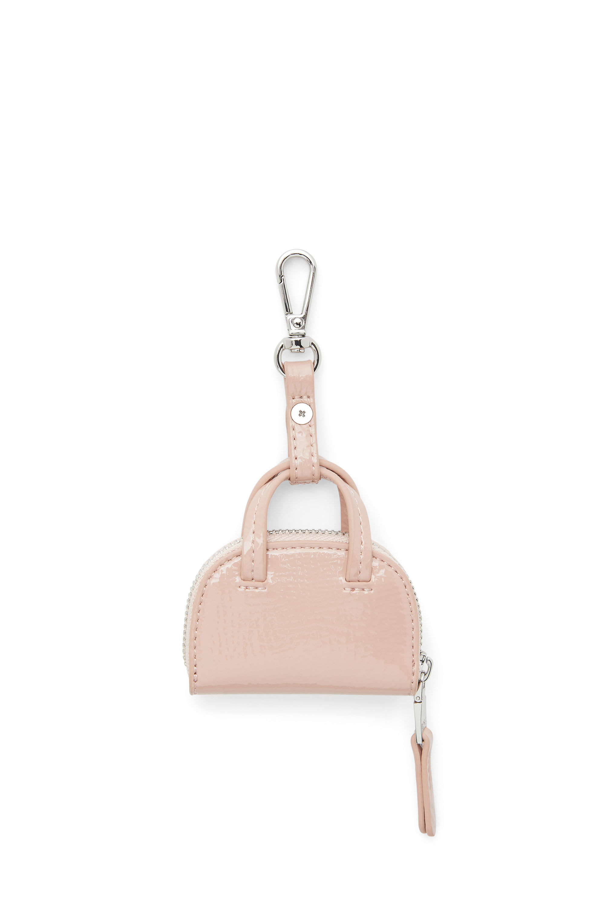 Diesel - 1DR DOME CHARMS, Bag charm in glossy, crinkled naplak Femme in Rose - 2