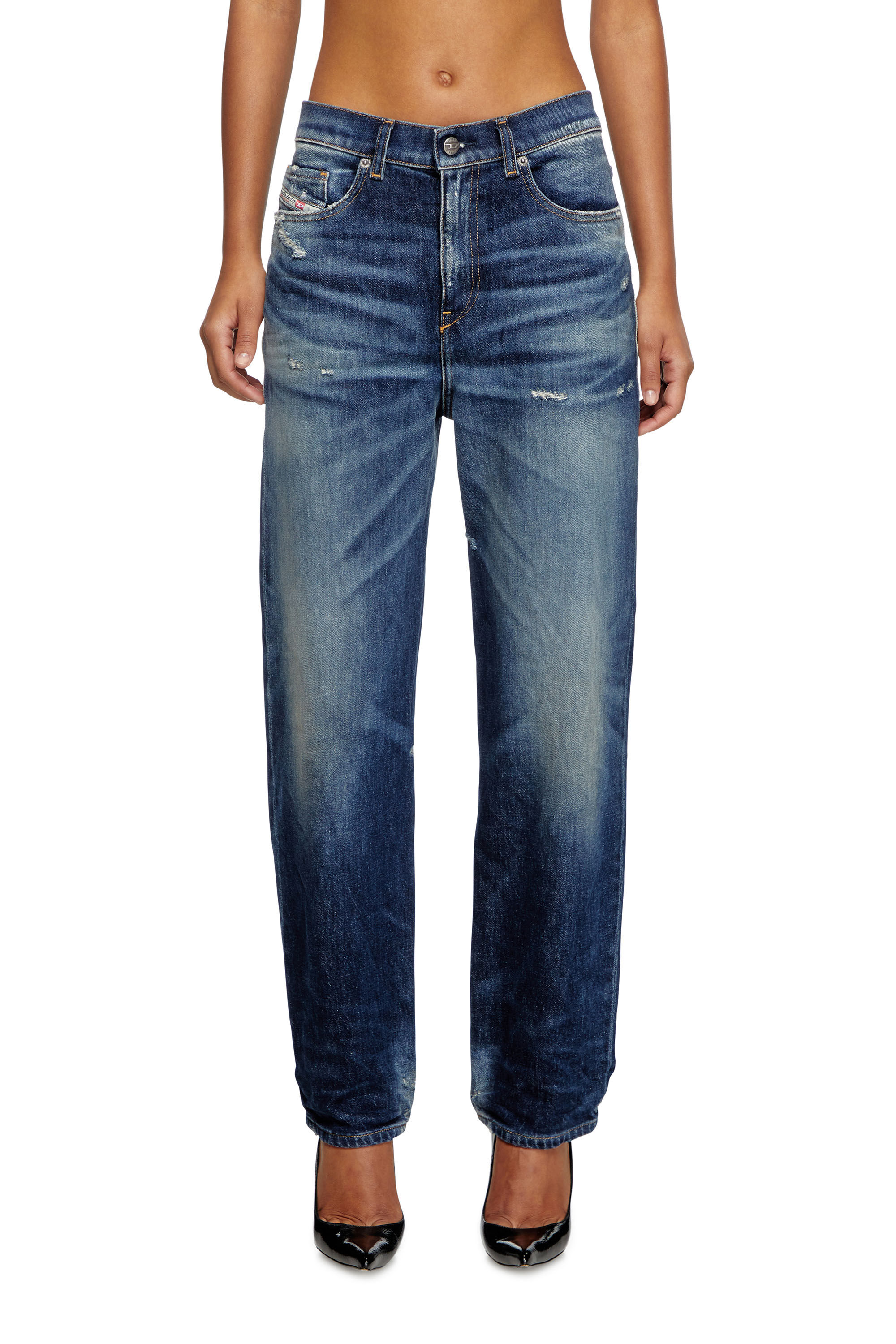 Diesel - Regular Jeans 2016 D-Air 09J56 Femme, Bleu Foncé - Image 3