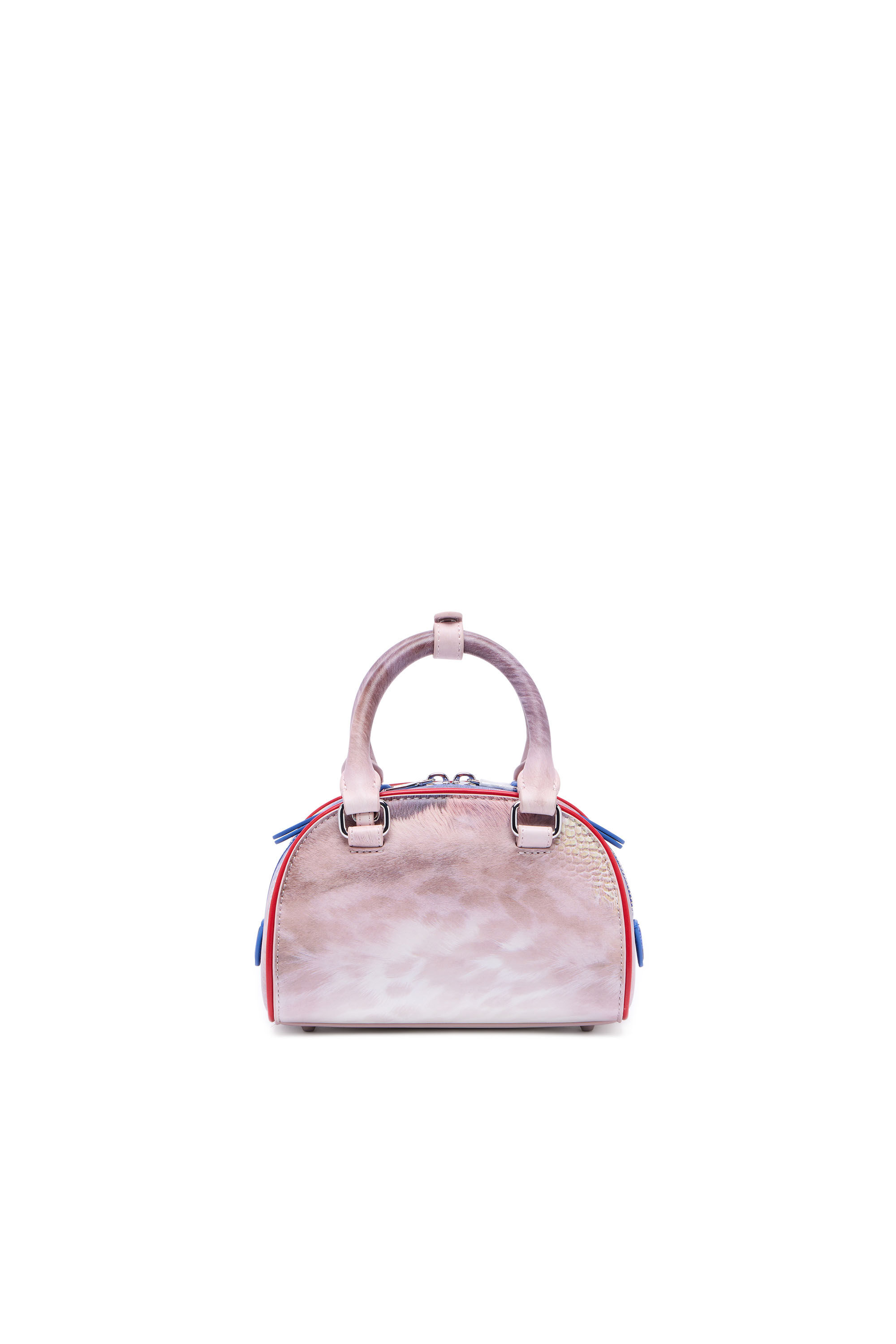 Diesel - 1DR DOME CROSSBODY, 1DR Dome-Sac bowling mini avec imprim&eacute; animalier Femme in Polychrome - 3