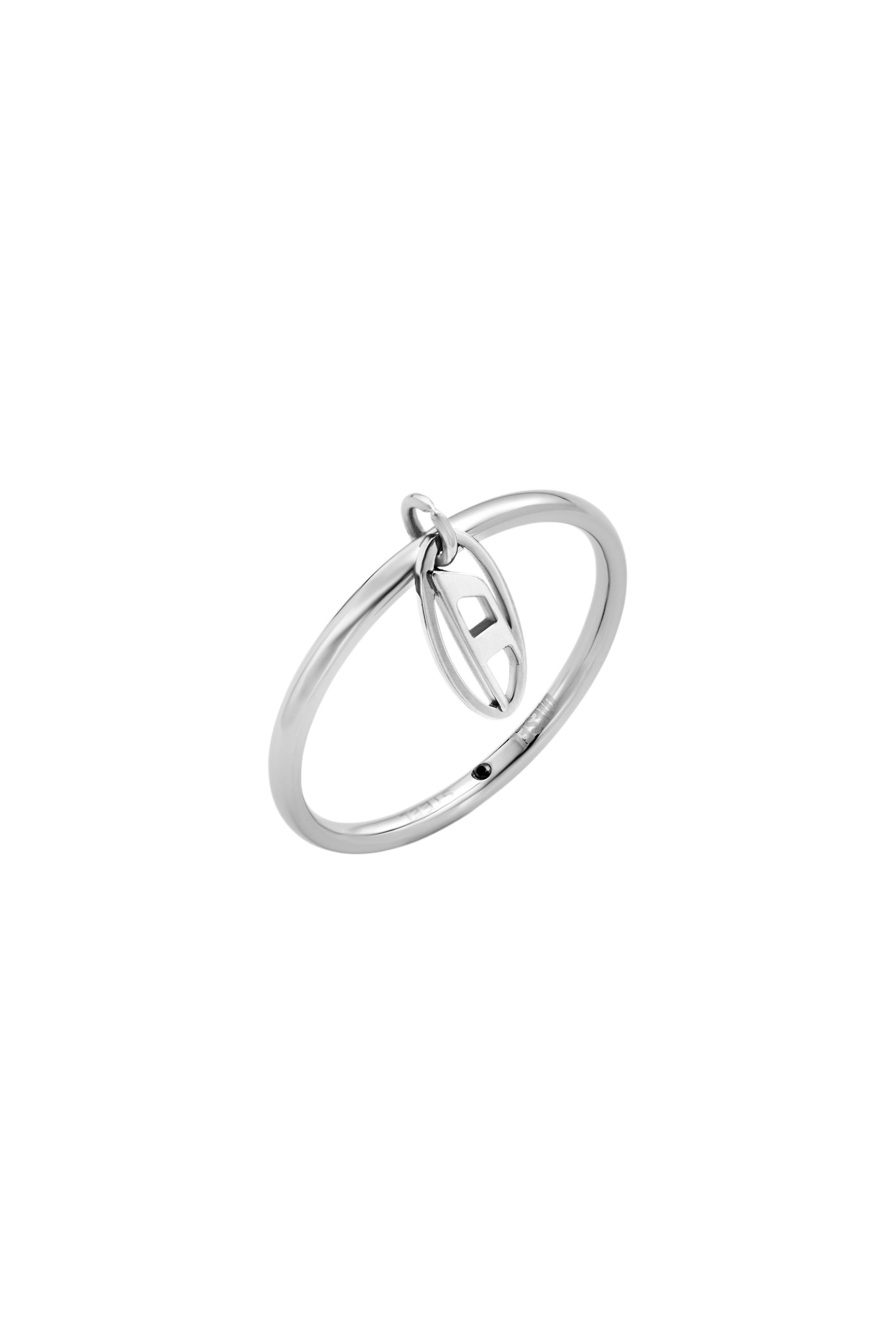 Diesel - DX1603040, Bague à breloques en acier inoxydable Mixte in Gris argenté - 1