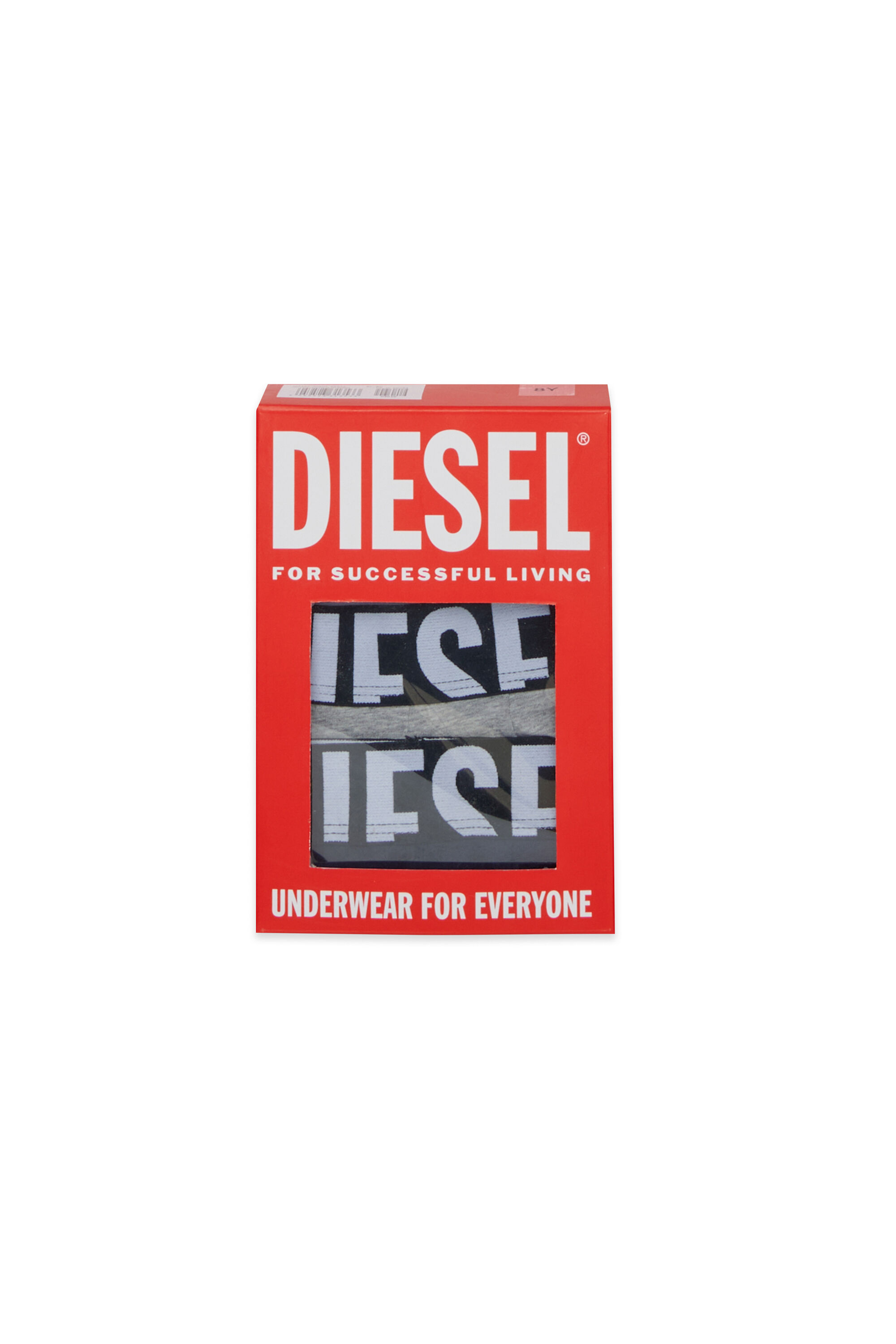 Diesel - UM-UMILLOTRIPACK-DD, Man's 3-pack boxer briefs in stretch cotton in Grey/Black - 3