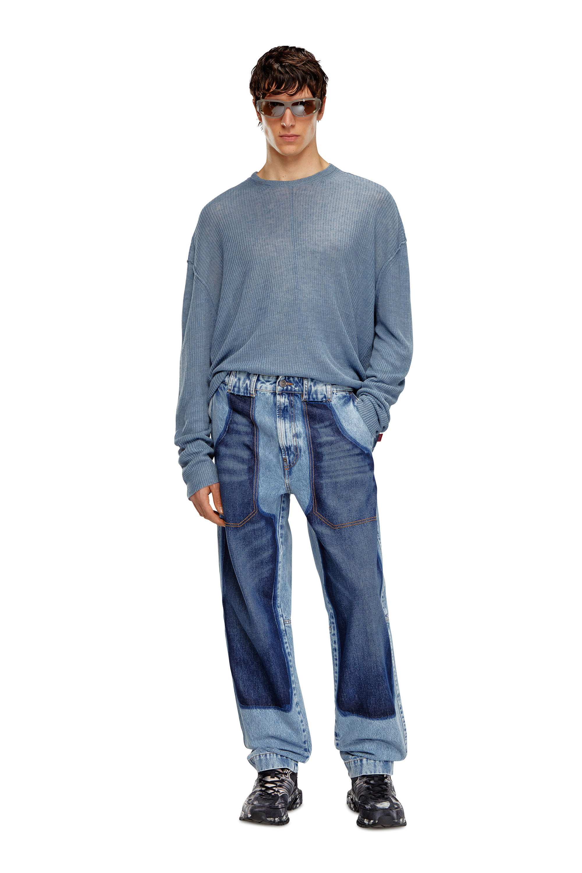 Diesel - Homme Tapered Jeans D-P-5-D 0GHAW, Bleu Clair - Image 1