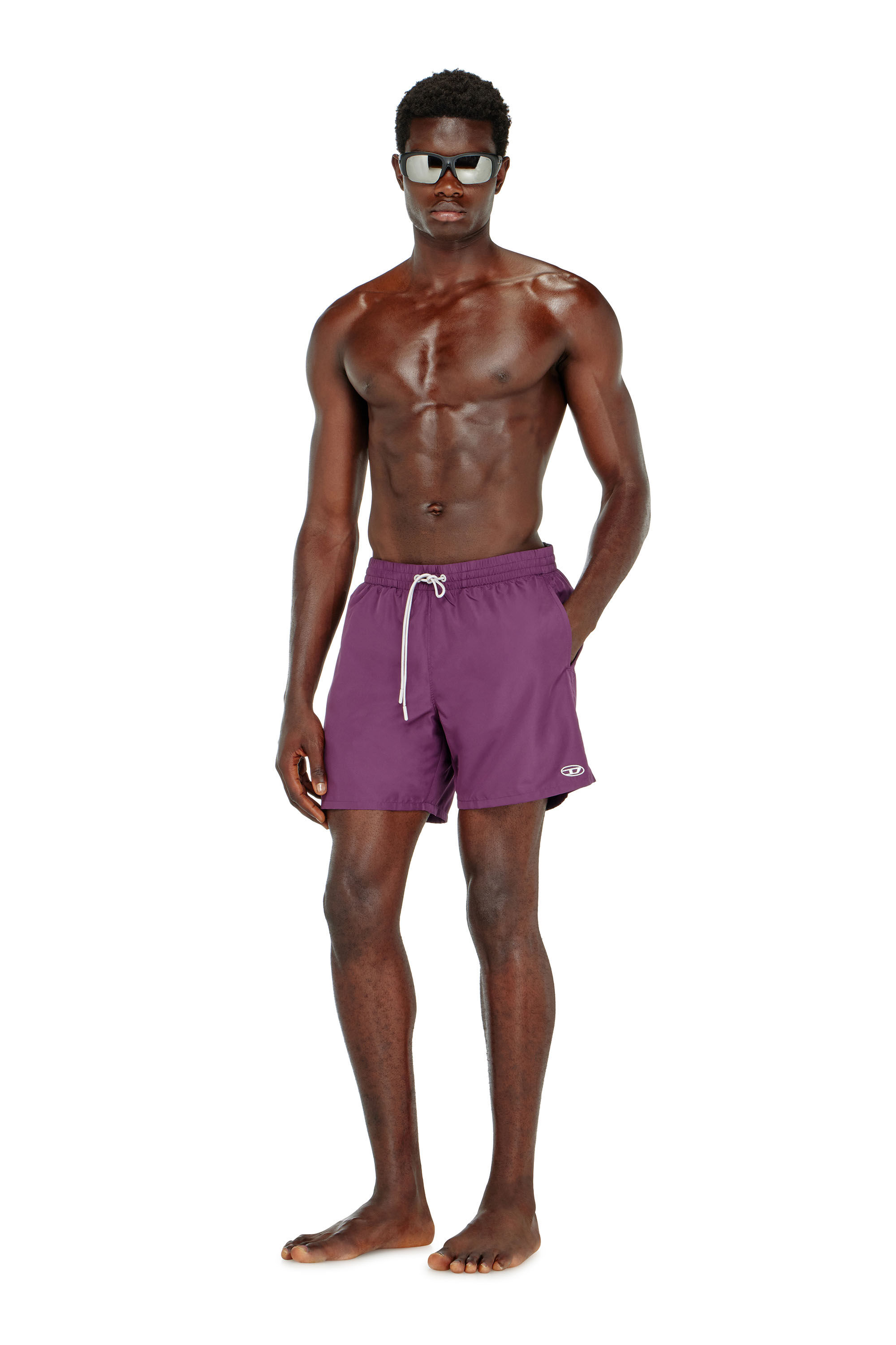 Diesel - GEORGE-41-UTLT, Short de bain avec logo Oval D m&eacute;tallique Homme in ToBeDefined - 2