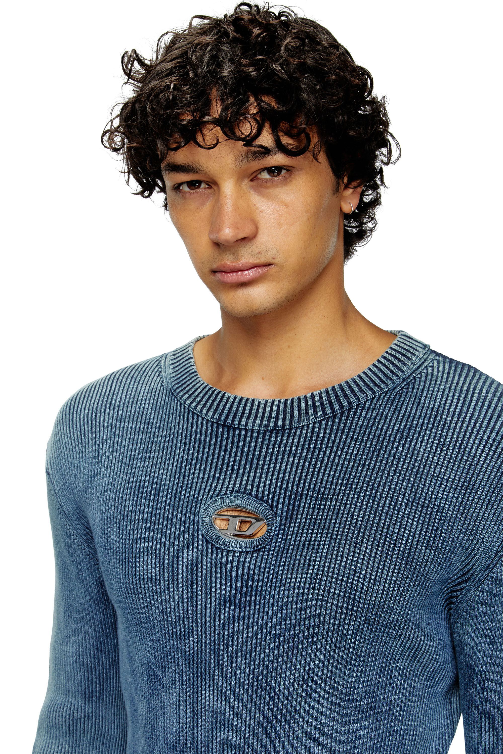diesel K-Darin ロゴ プレート リブニット ジャンパー