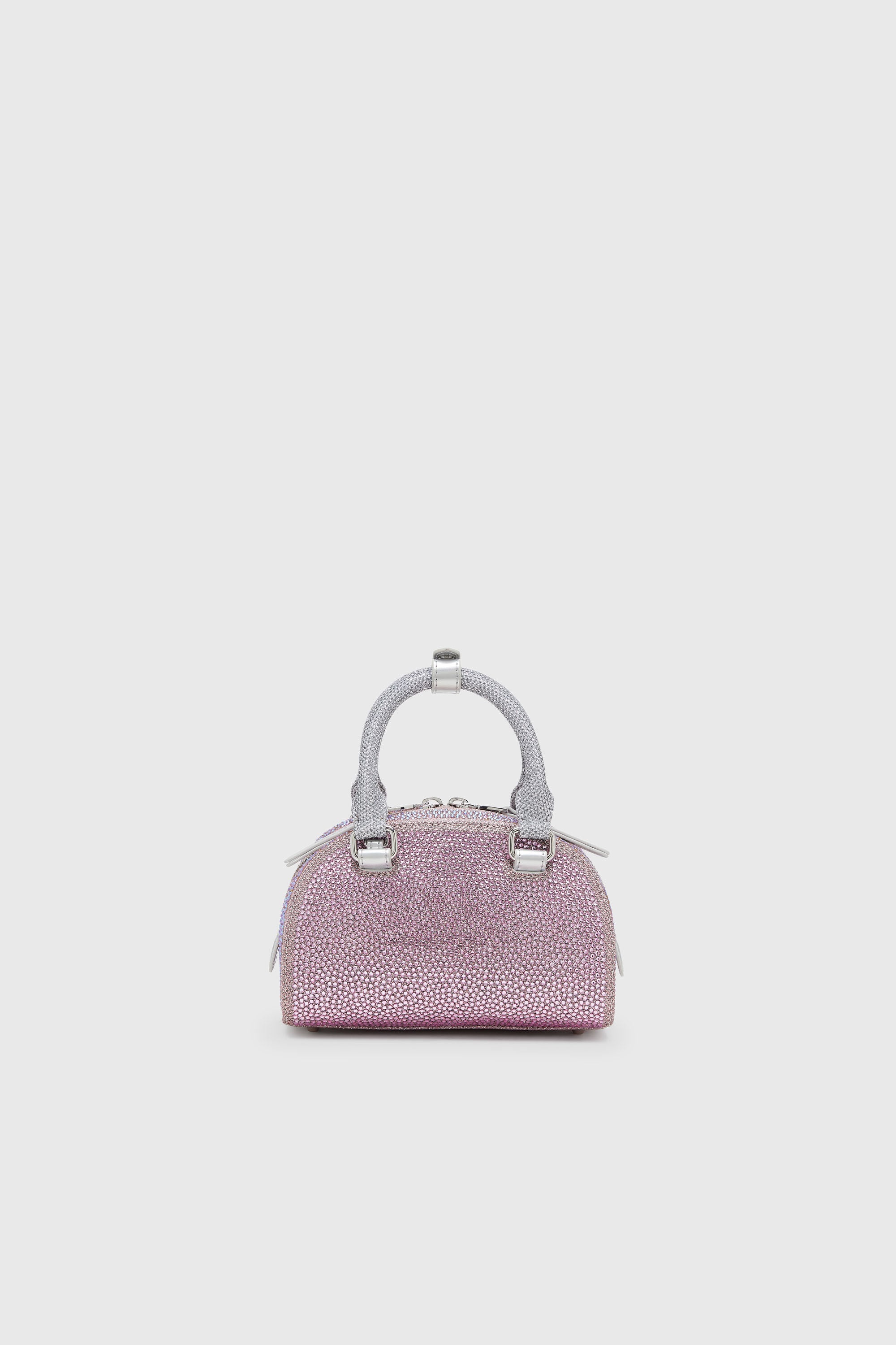 Diesel - 1DR DOME CROSSBODY, 1DR Dome - Petit sac bandouli&egrave;re en Lurex cristal Femme in Rose - 2