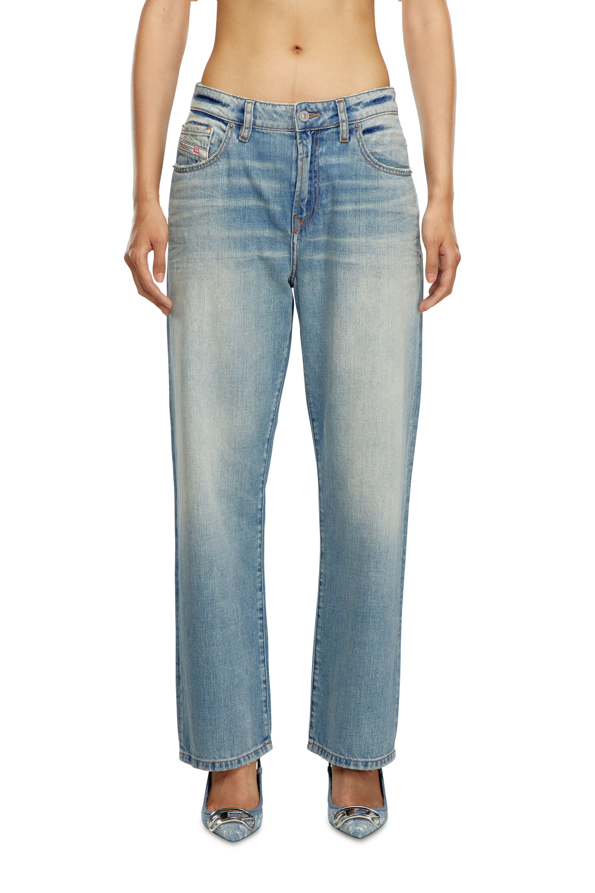 Diesel - Regular Jeans 1999 D-Reggy 0GRDN Femme, Bleu Clair - Image 3