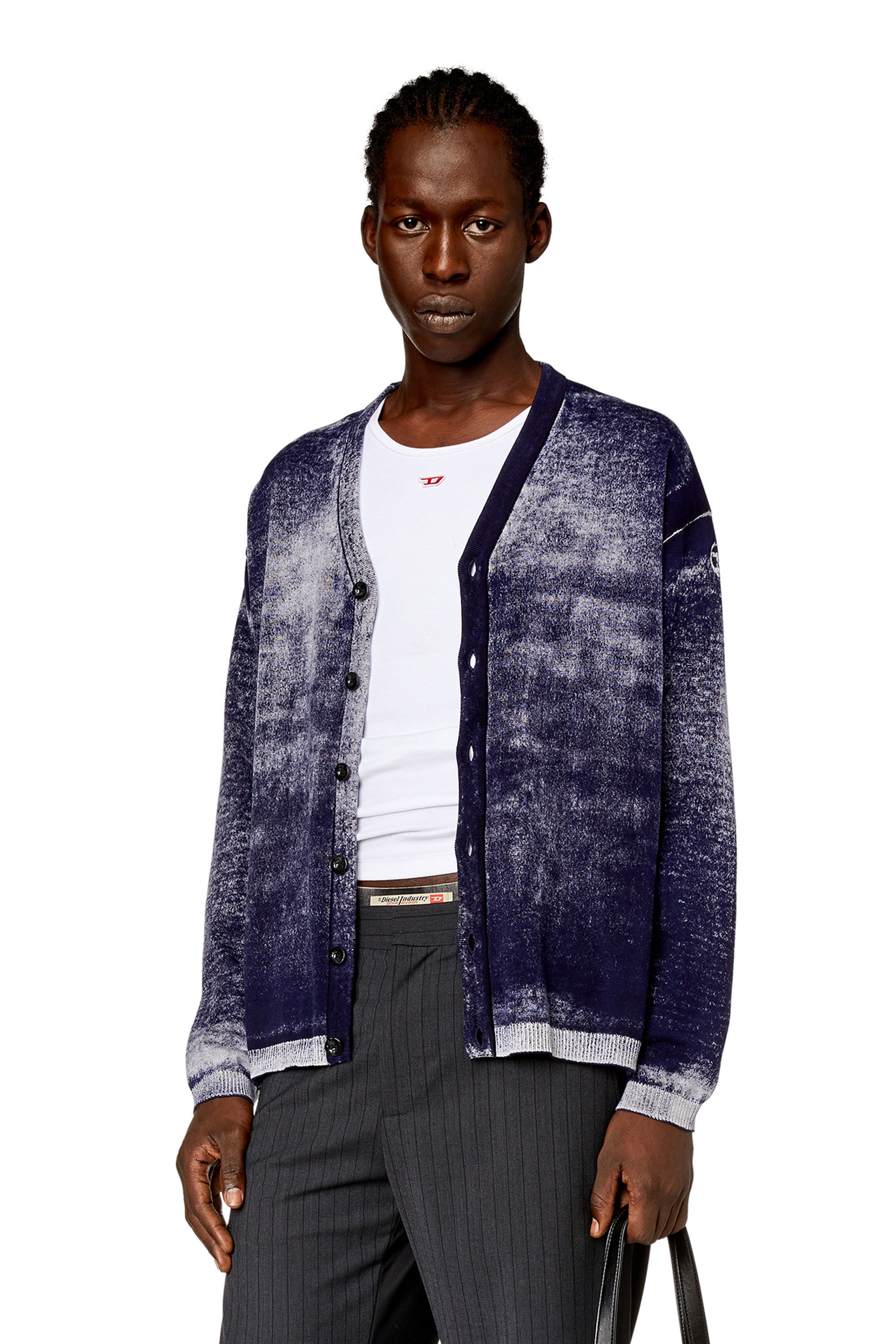 Diesel - K-LARENCE-CARDIGAN-B, Dark Blue - Image 3