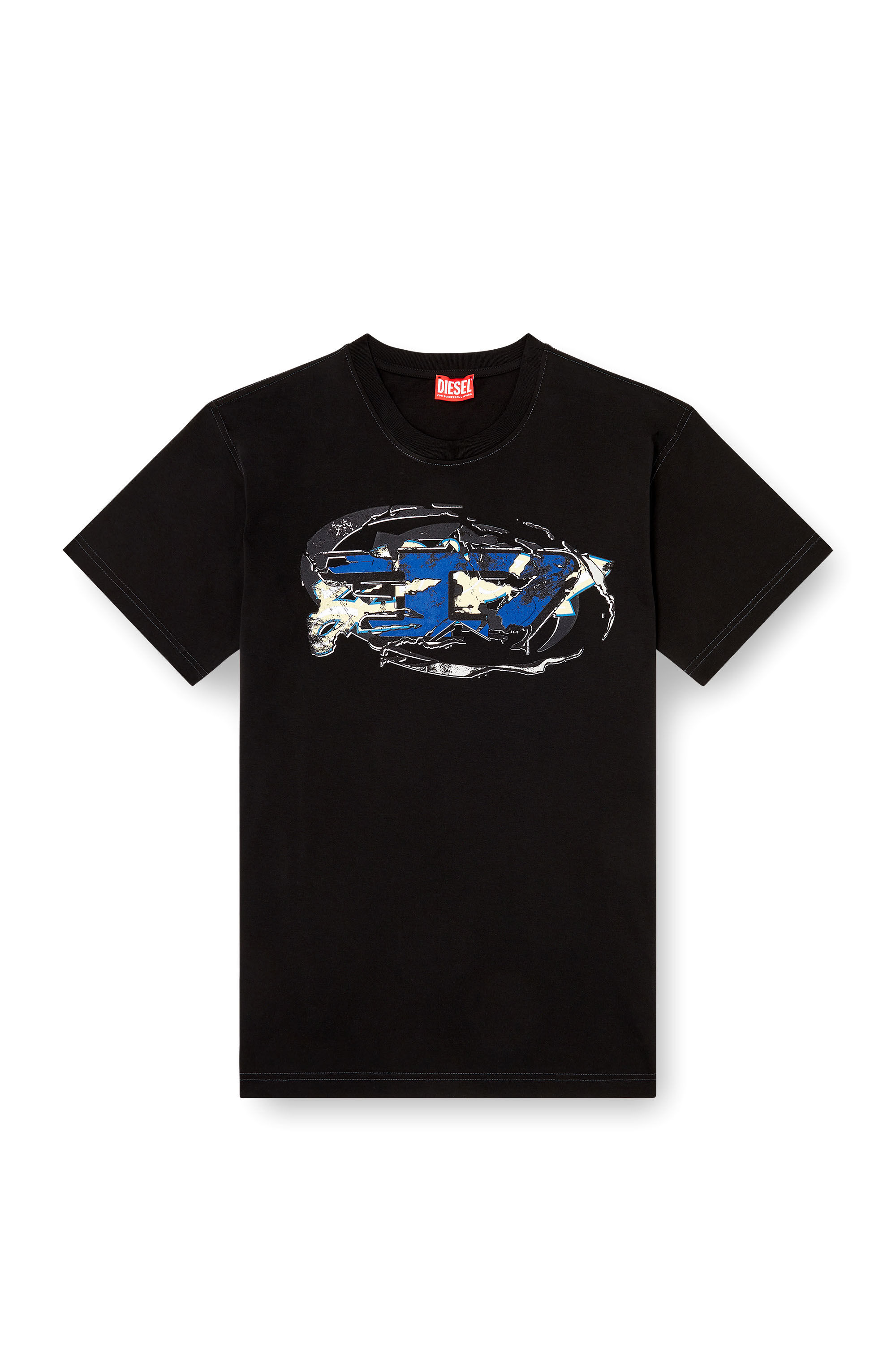 Diesel - T-NORM-T11, T-shirt avec logo Oval D Homme in ToBeDefined - 2