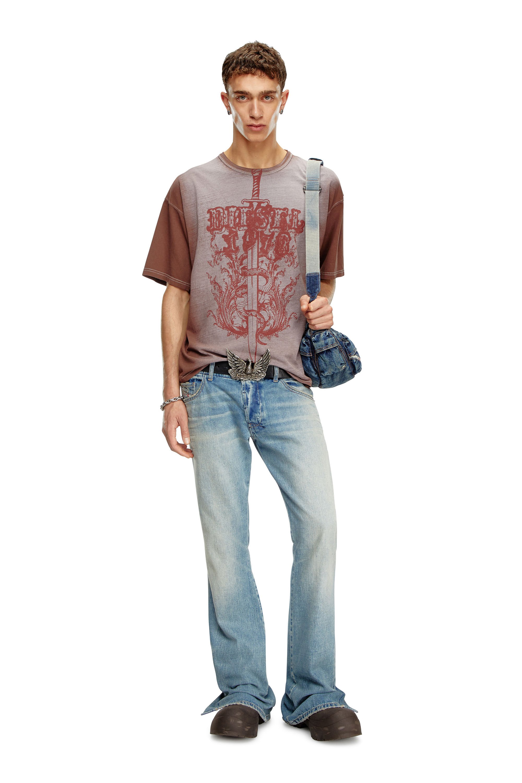Diesel - Homme Bootcut Jeans D-Backler 0GRDN, Bleu Clair - Image 1