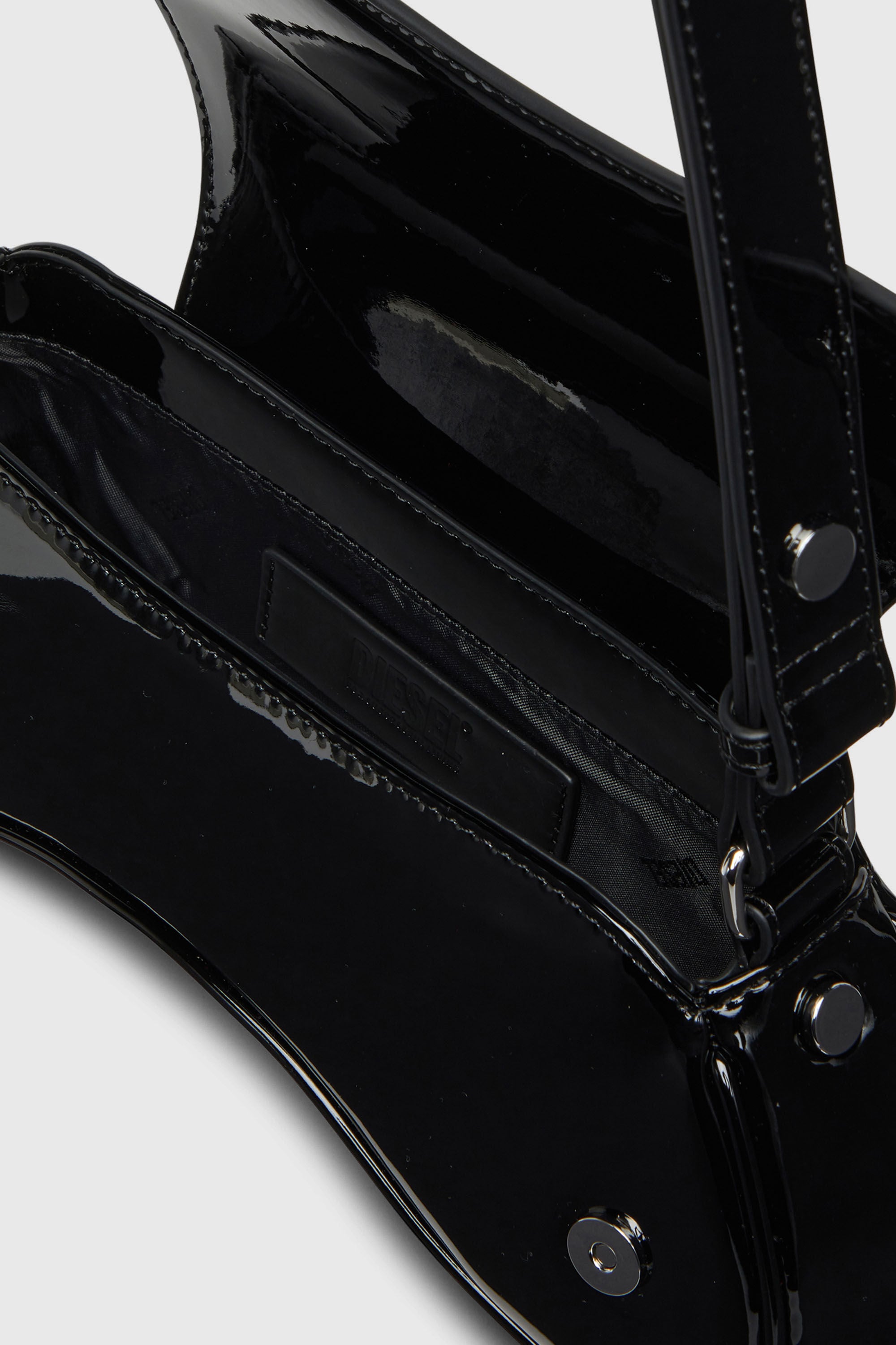 Diesel - PLAY CROSSBODY, Play-Sac &agrave; bandouli&egrave;re glossy Femme in Noir - 4