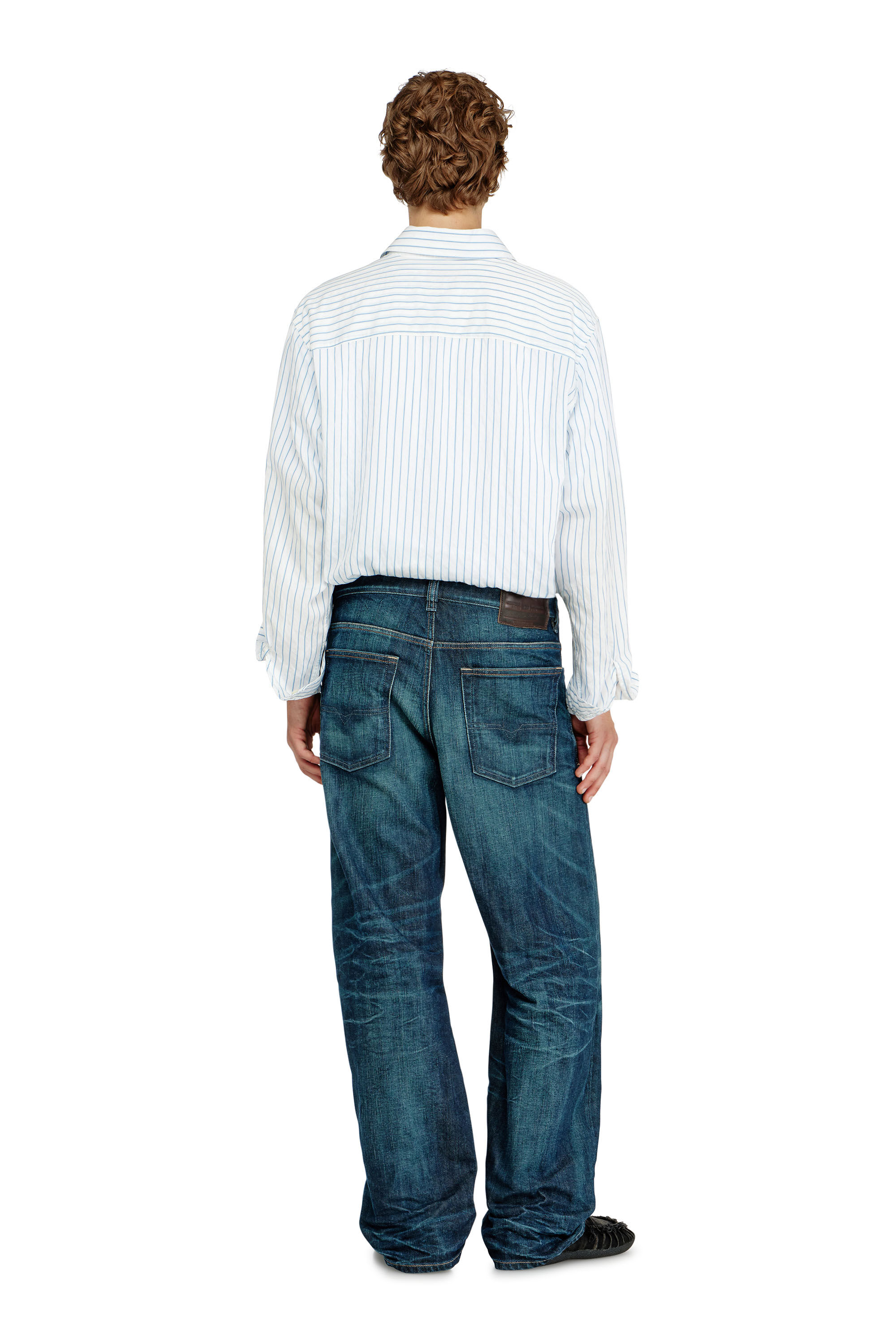 Diesel - Relaxed Jeans 2001 D-Macro 09Q04 Homme, Bleu Fonc&eacute; - Image 3