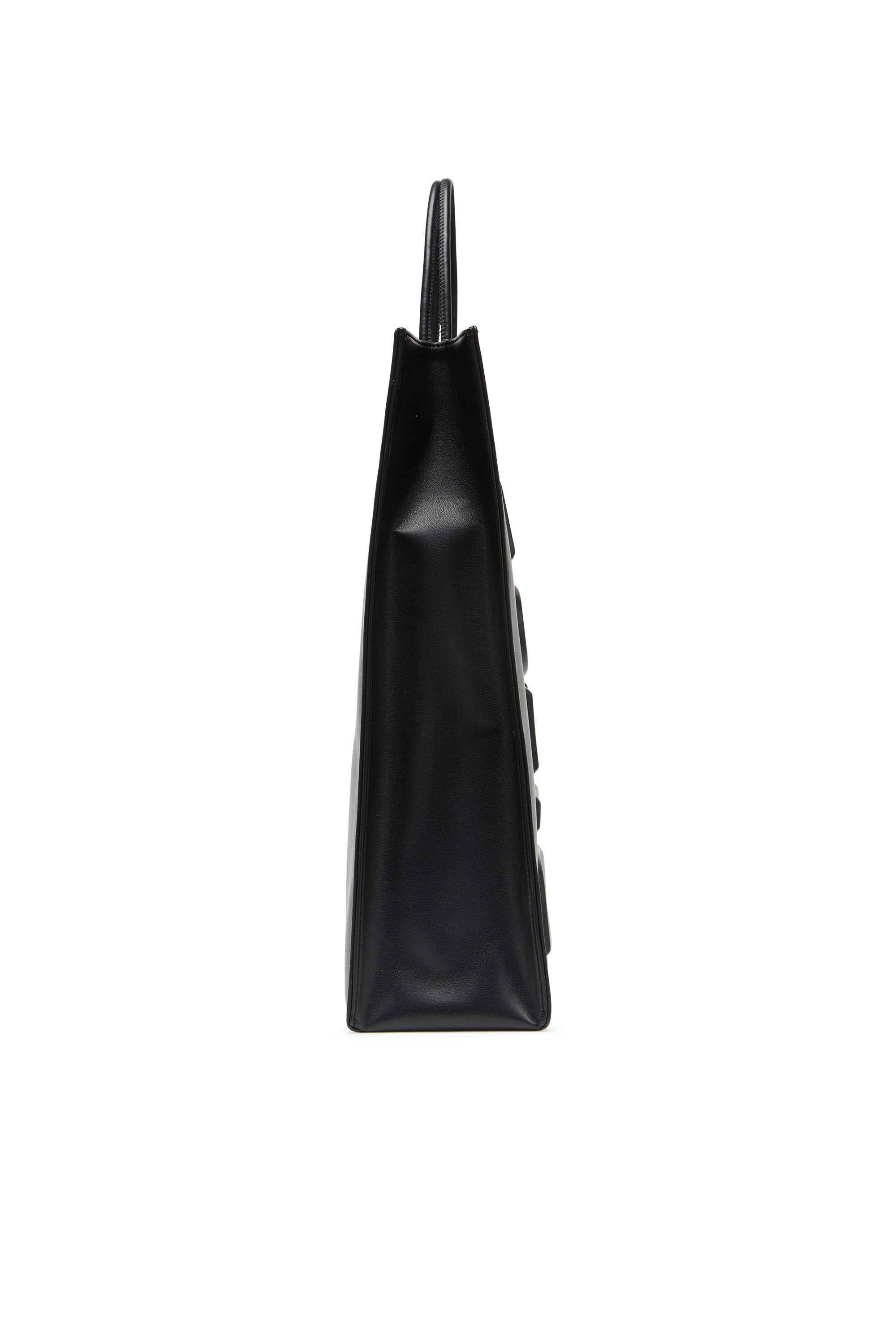 Men's Dsl 3D L-Large PU tote bag with embossed logo | Black