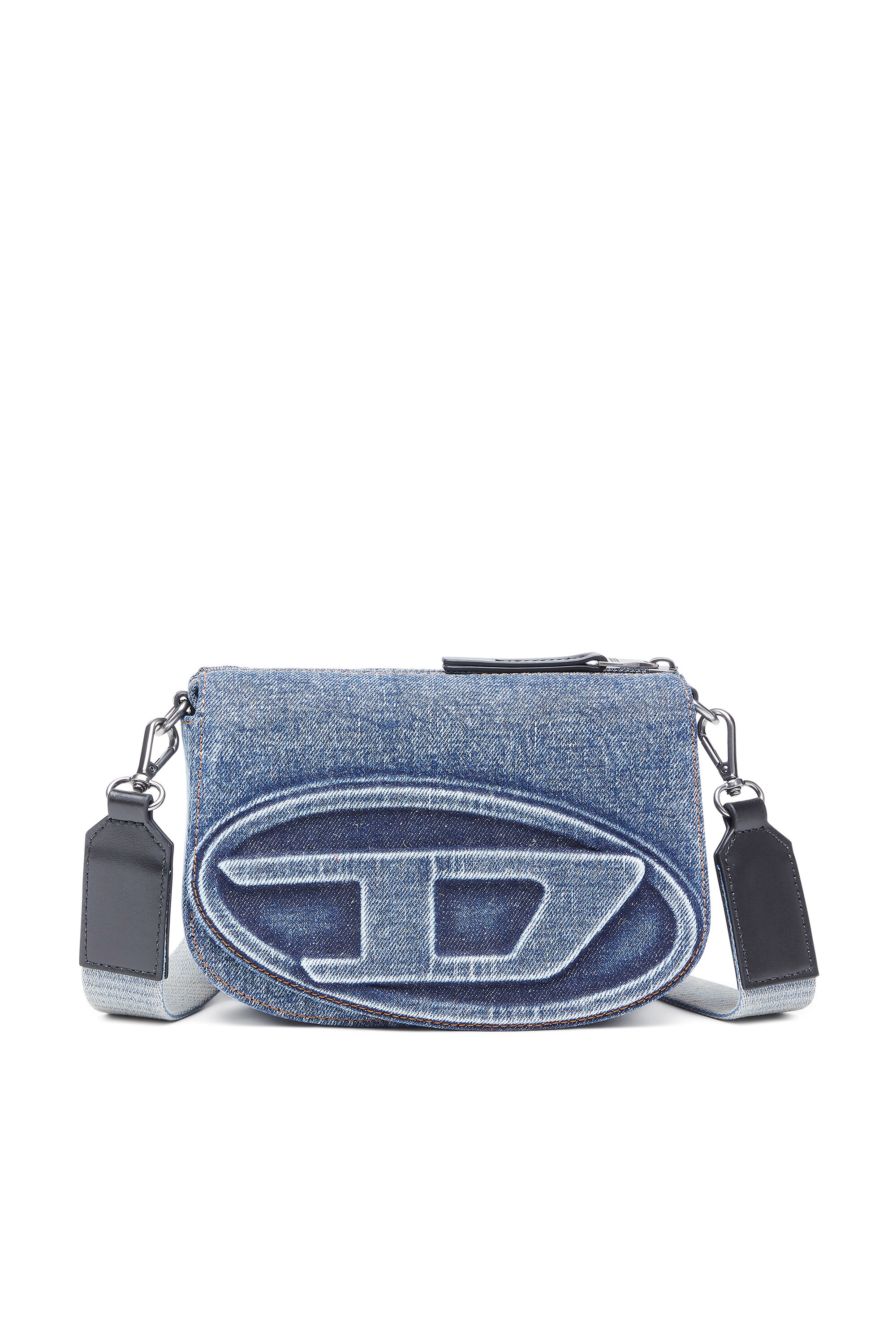 Diesel - 1DR CAMERA BAG, 1DR Camera Bag-Sac caméra en denim solarisé Mixte in Bleu - 1