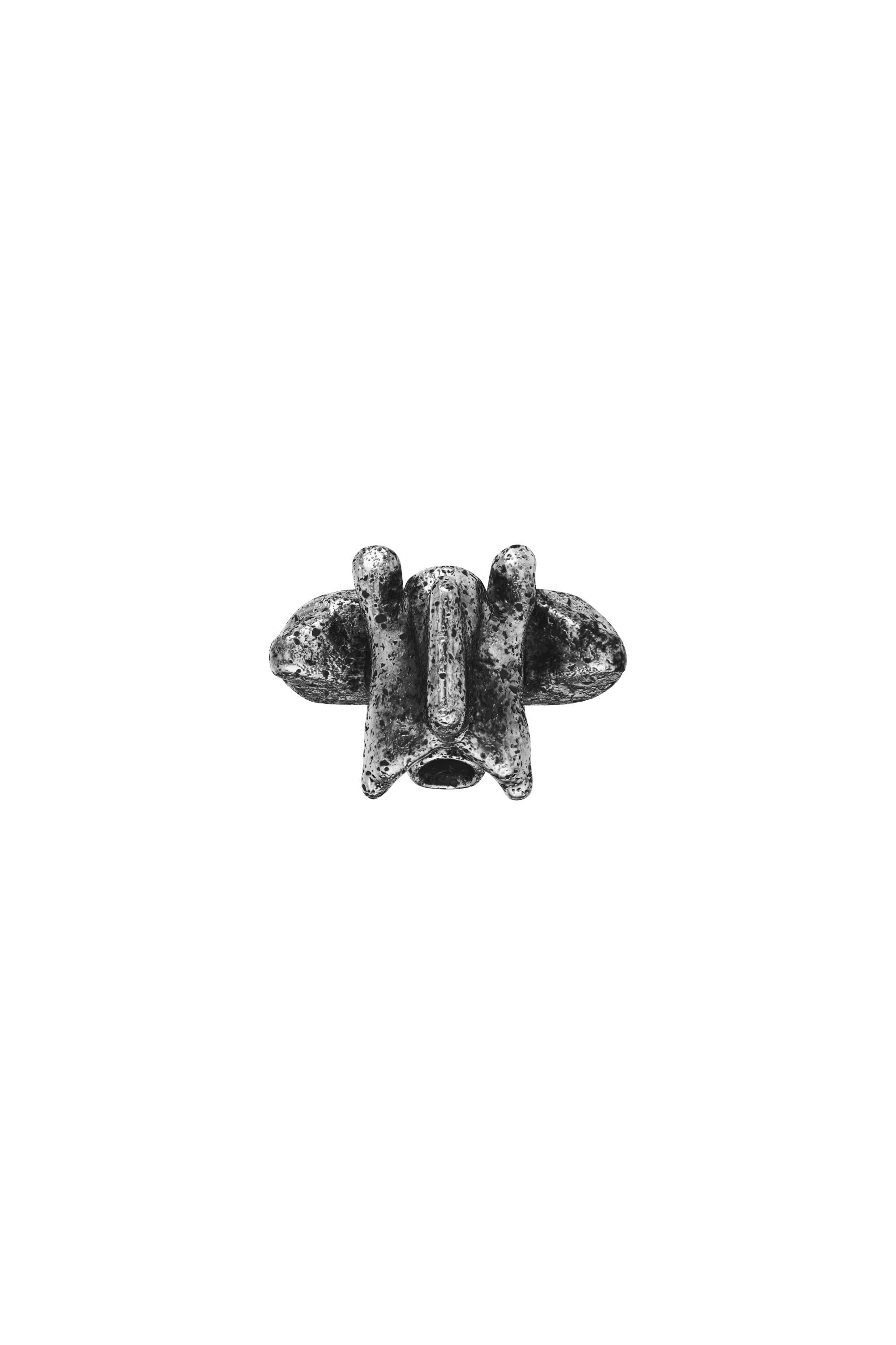 Diesel - DX1708040 JEWELLERY, Bague en m&eacute;tal argent&eacute; avec anneau central Mixte in Gris - 3