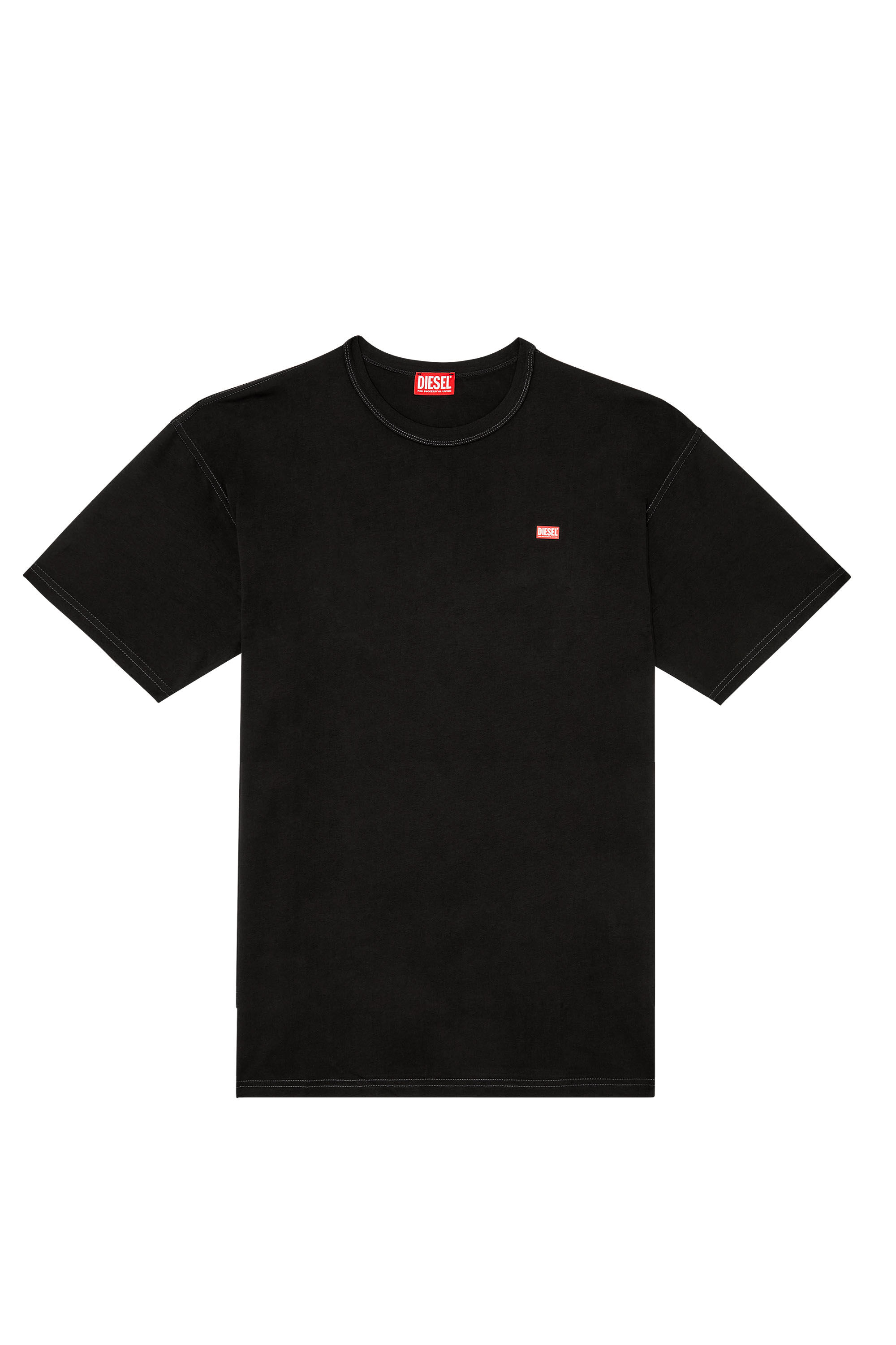 Men's T-shirt with small logo | Black | Diesel