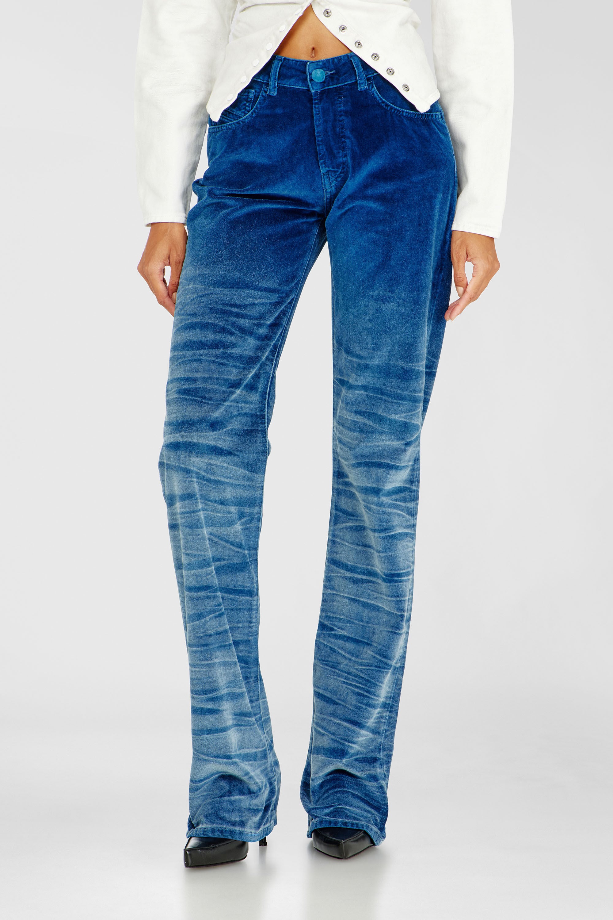 Diesel - Regular Jeans D-Lie 003PF Femme, Bleu Fonc&eacute; - Image 4